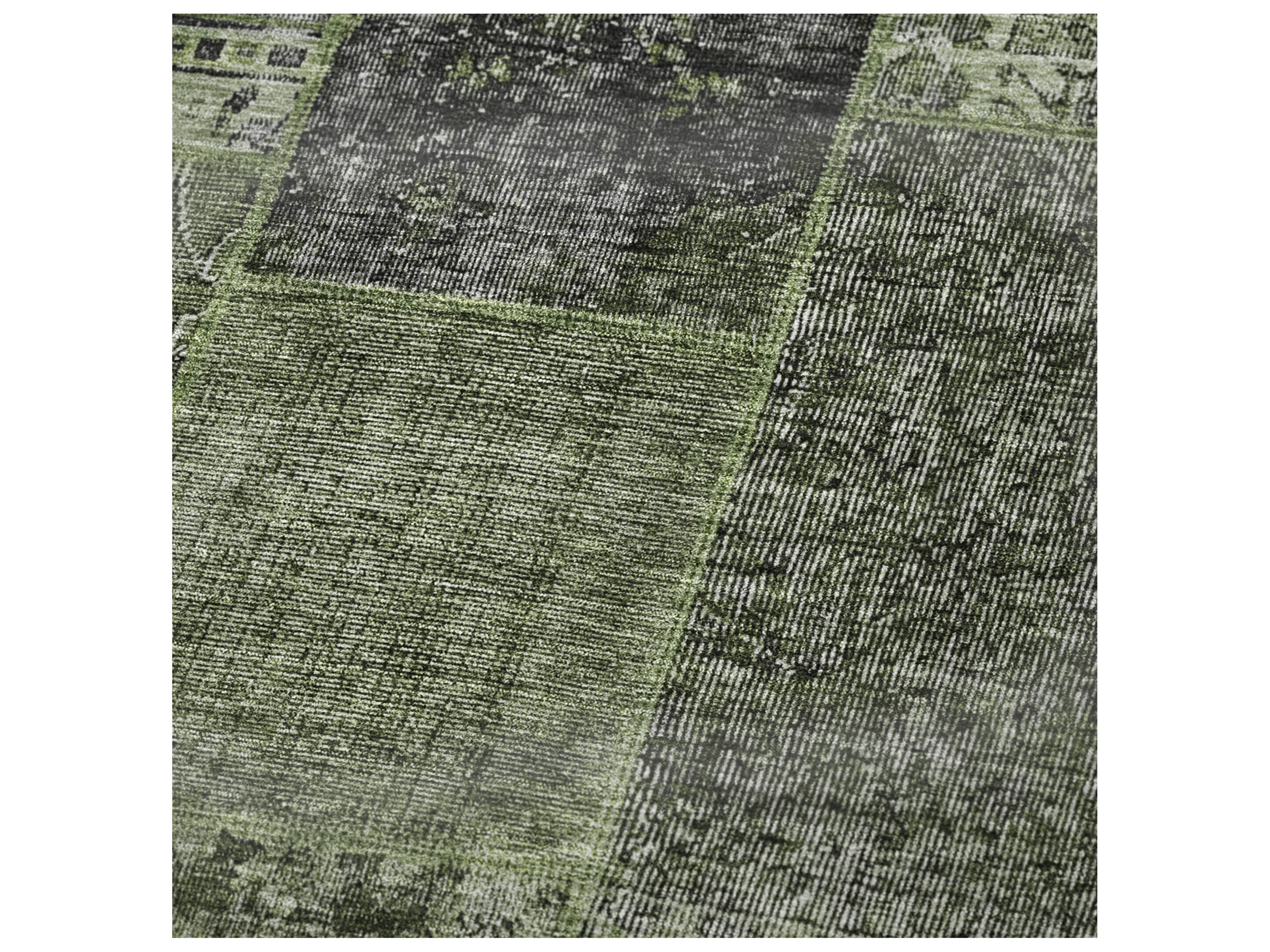 Dalyn Sherpa Green Polyester Throw