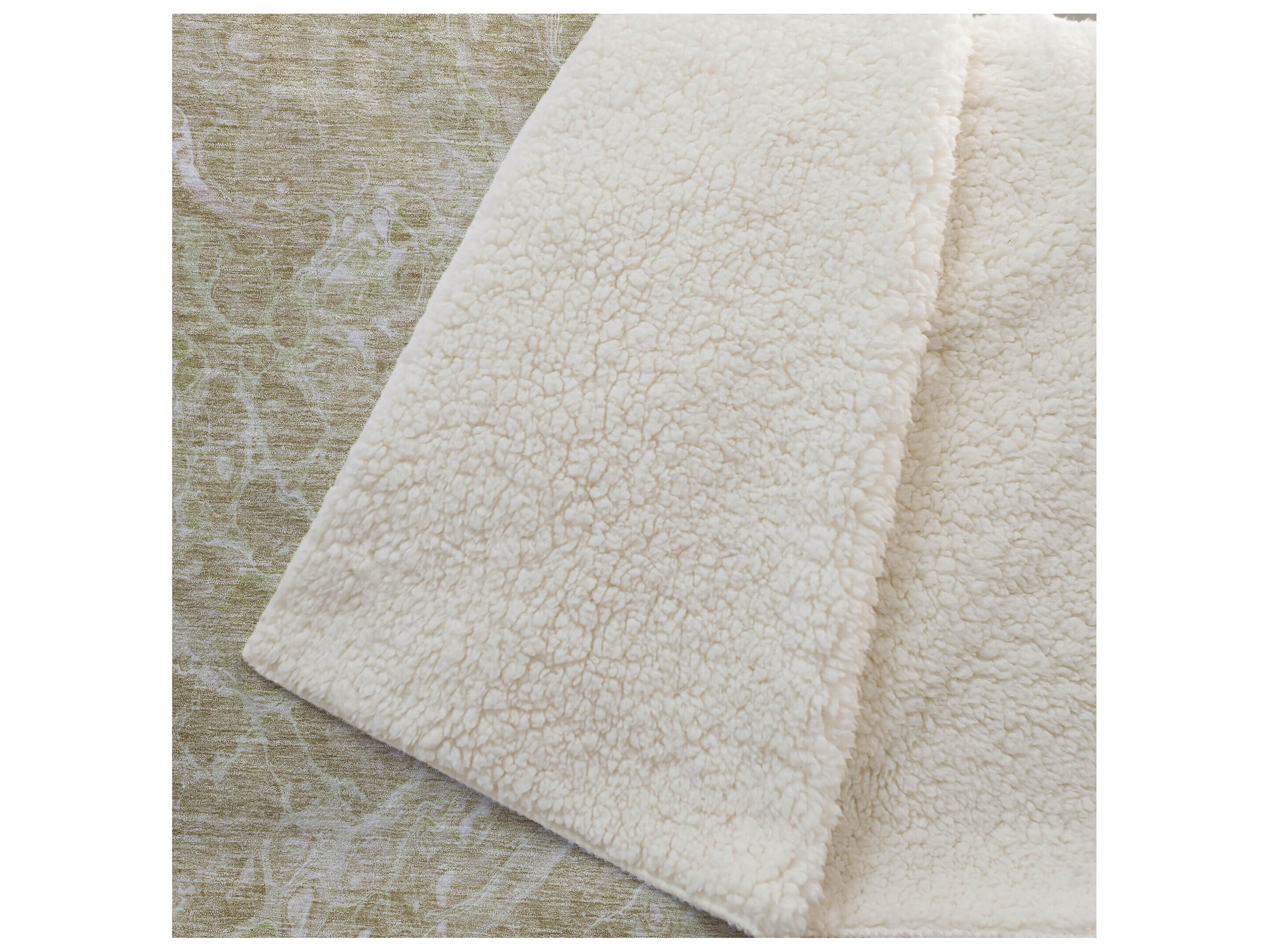 Dalyn Sherpa Brown Polyester Throw