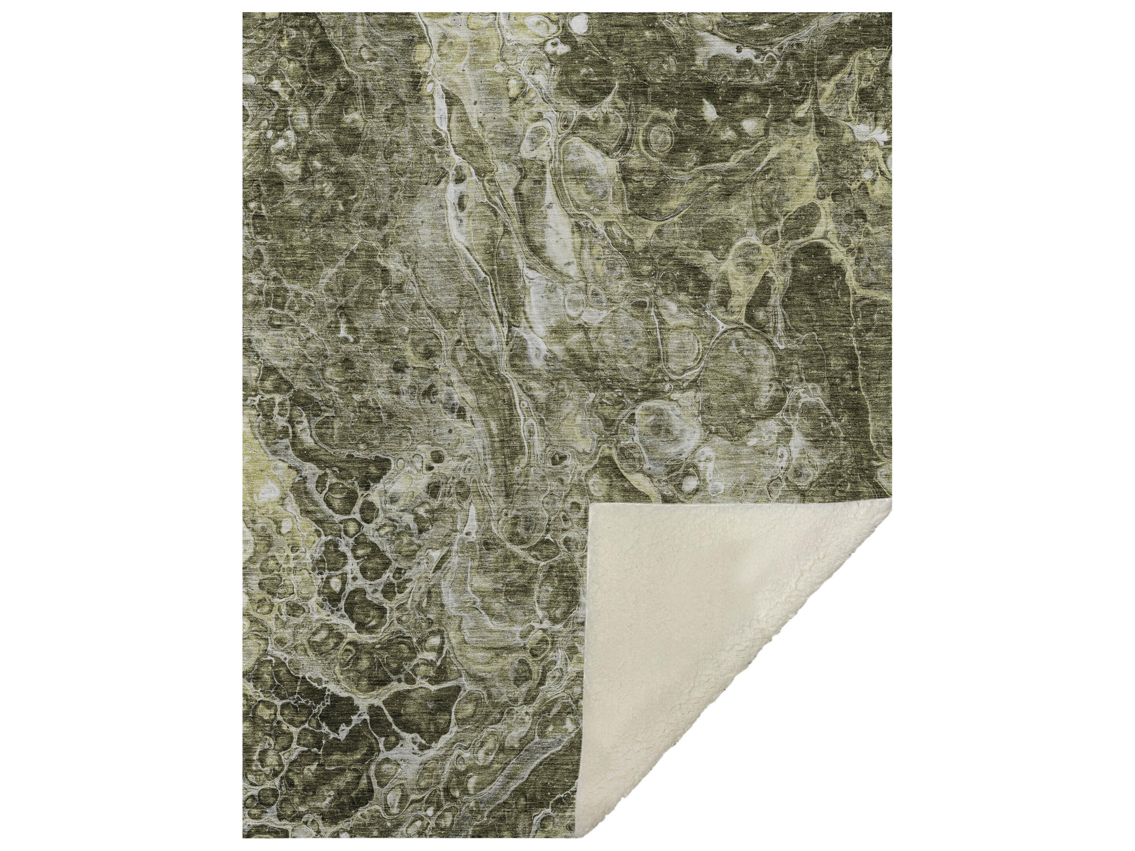 Dalyn Sherpa Brown Polyester Throw