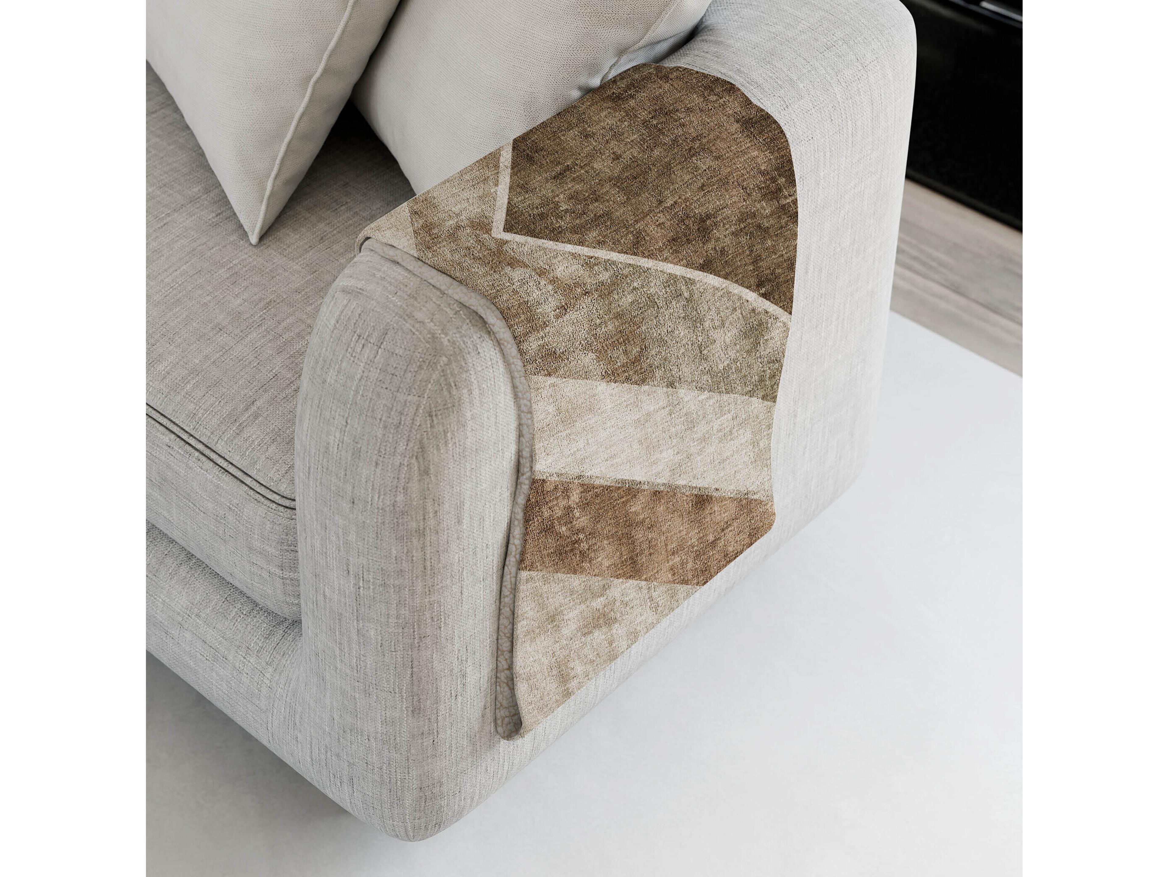 Dalyn Sherpa Brown Polyester Throw