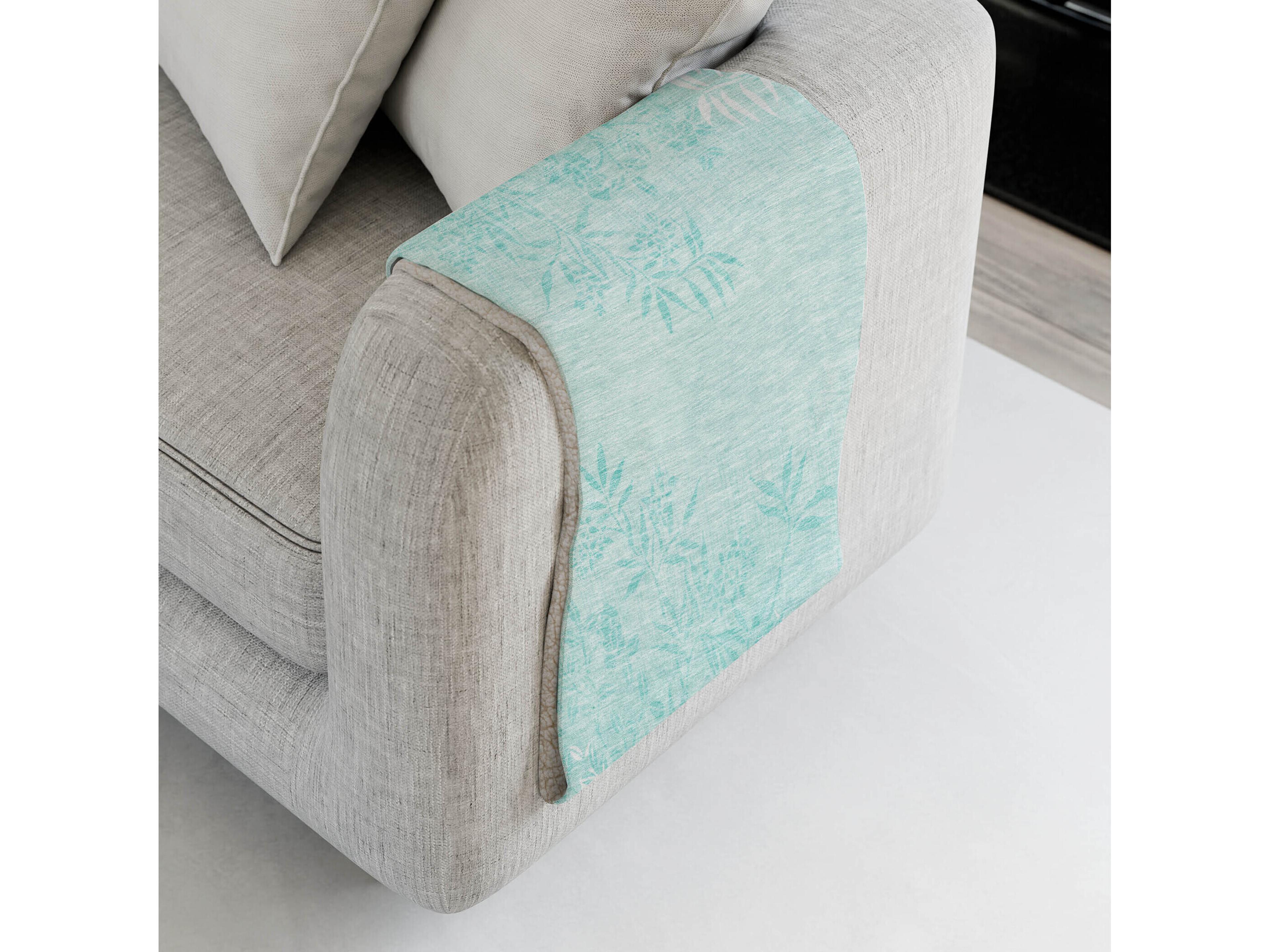 Dalyn Sherpa Teal Polyester Throw