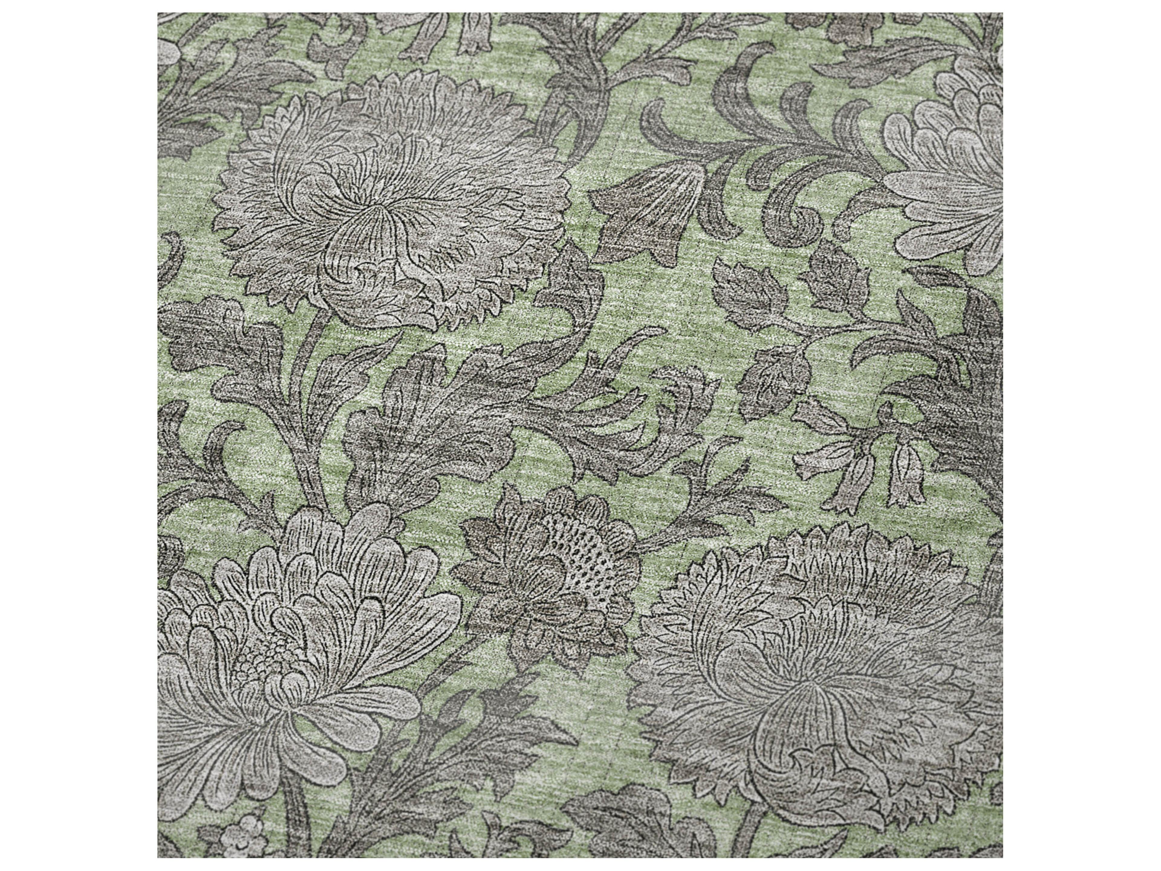 Dalyn Sherpa Green Polyester Throw