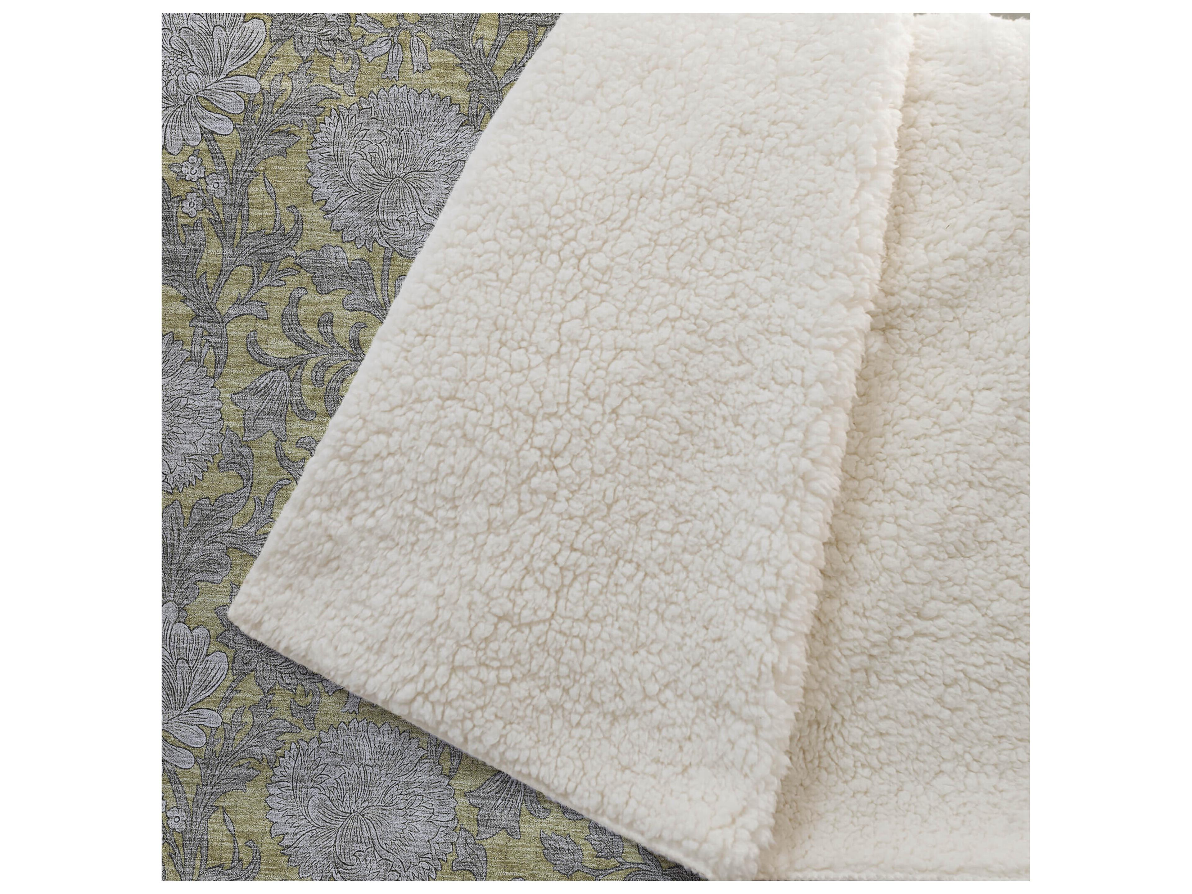 Dalyn Sherpa Gold Polyester Throw