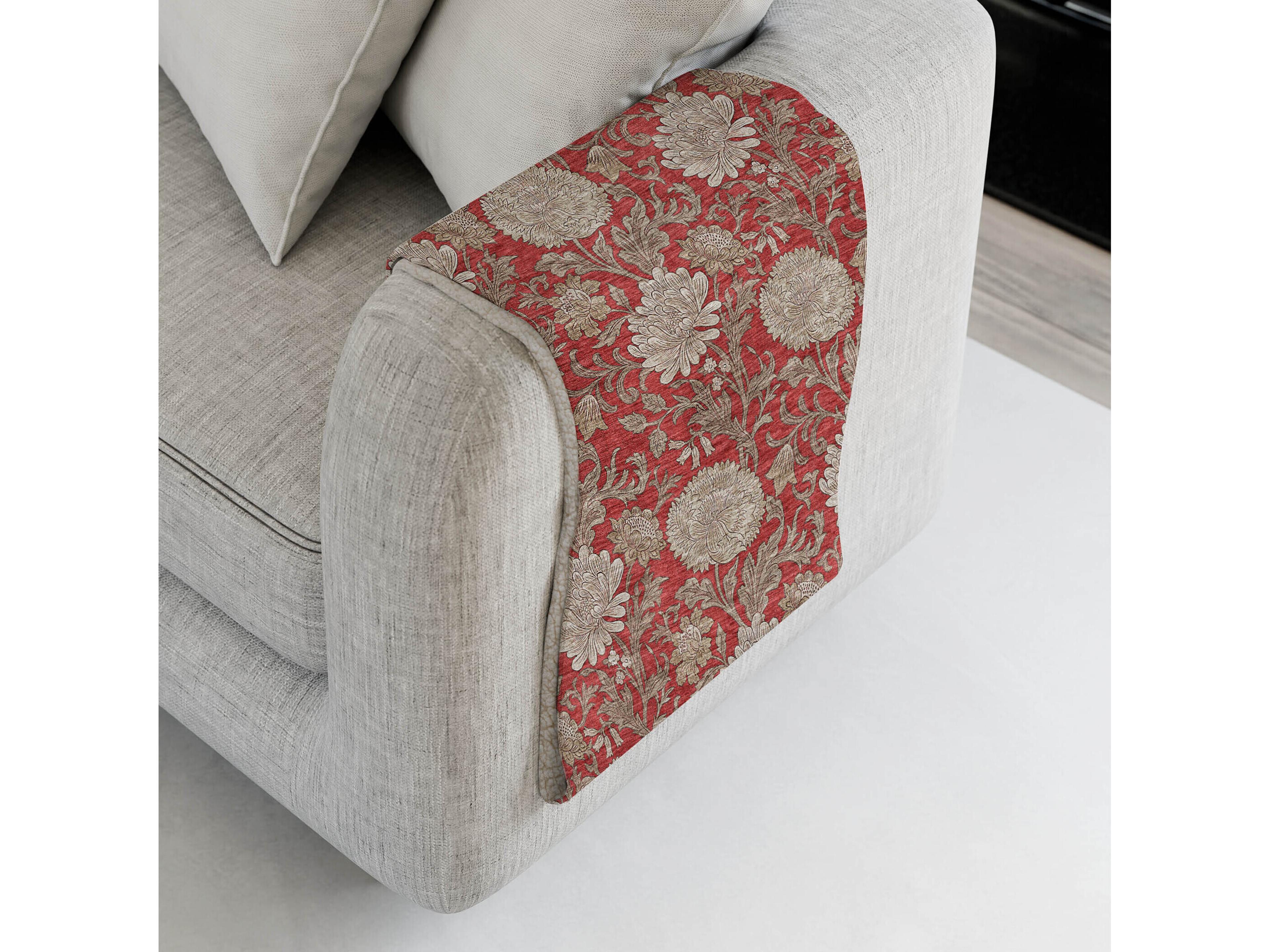 Dalyn Sherpa Red Polyester Throw