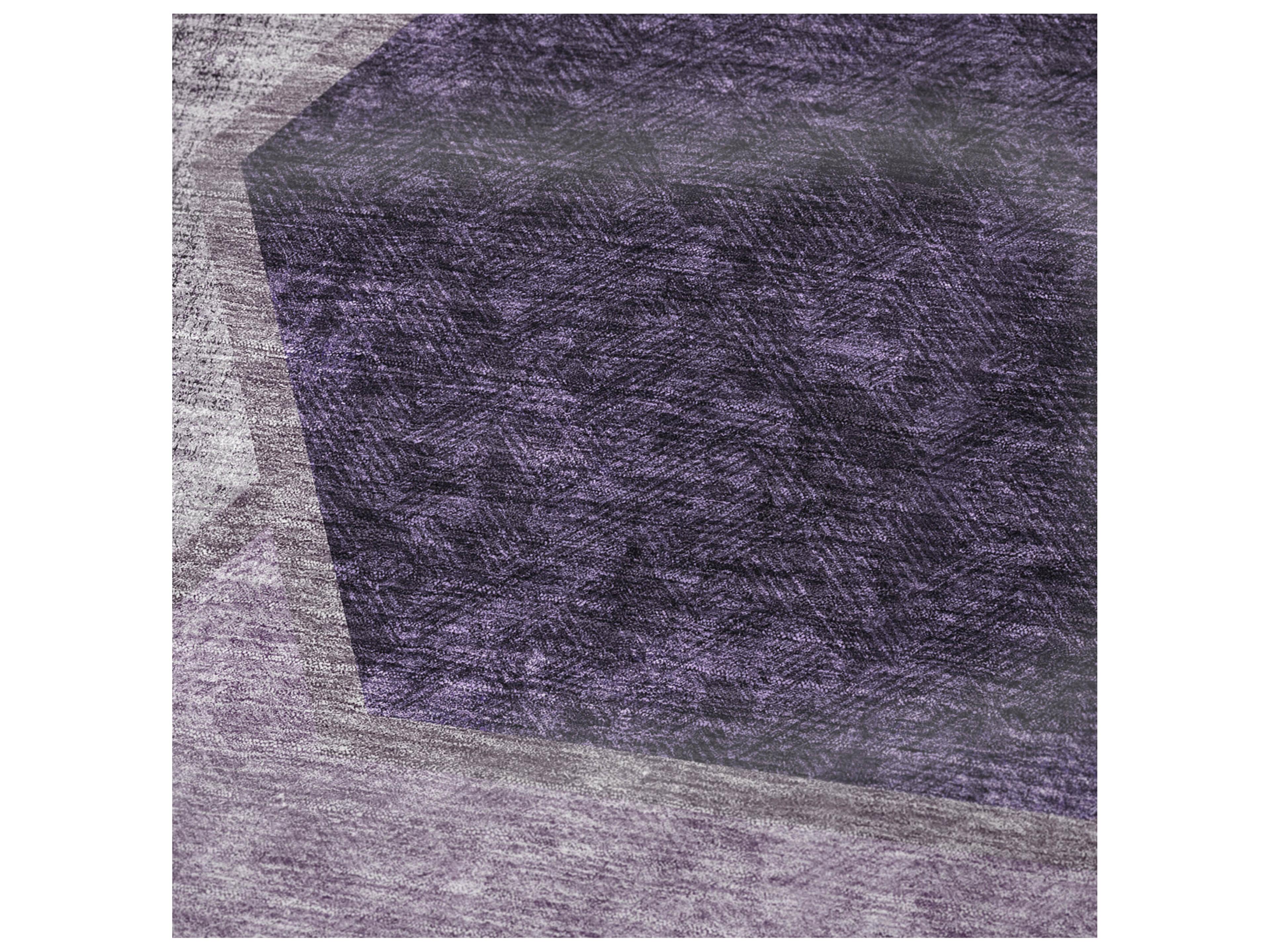 Dalyn Sherpa Purple Polyester Throw
