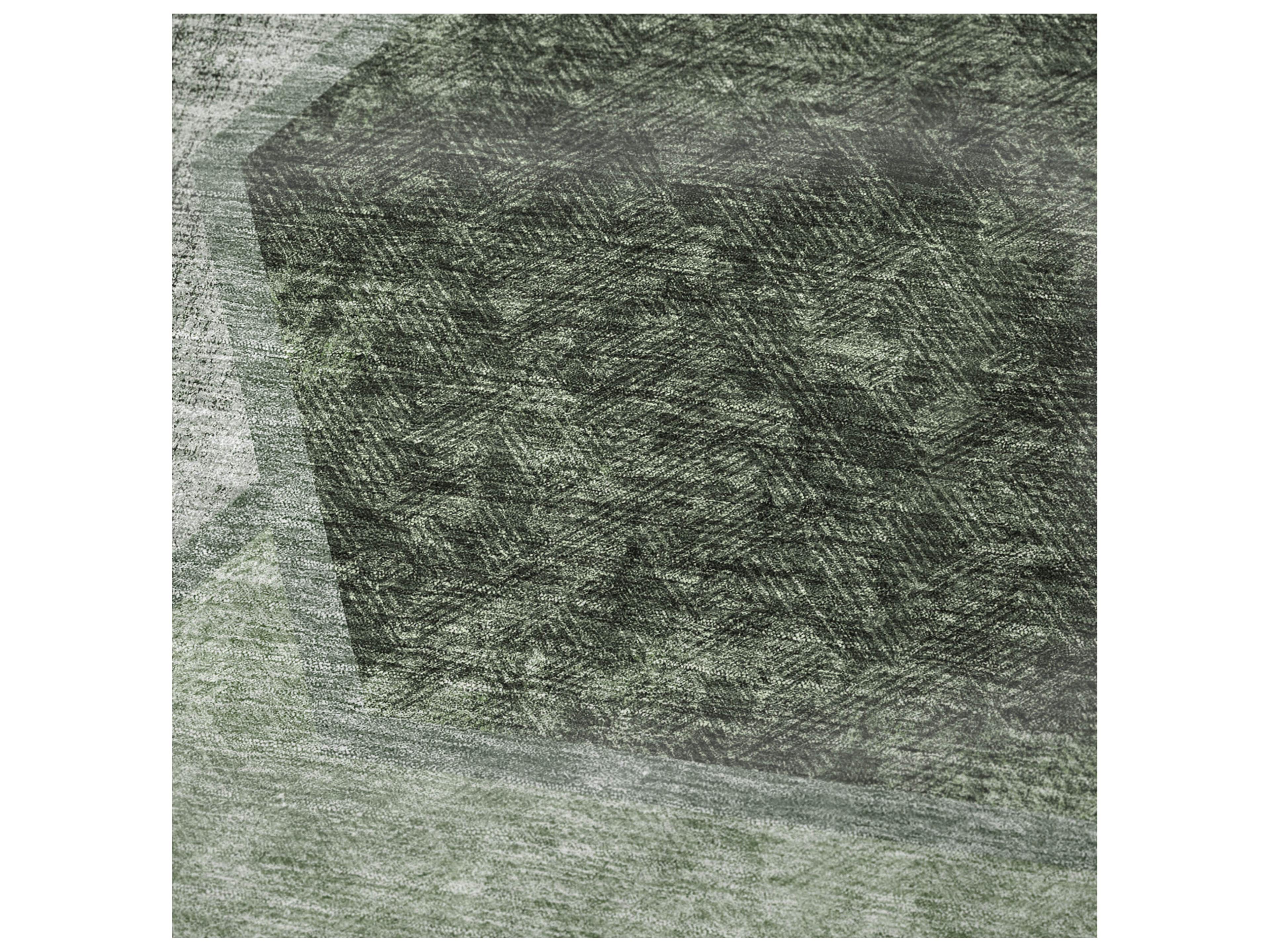 Dalyn Sherpa Green Polyester Throw