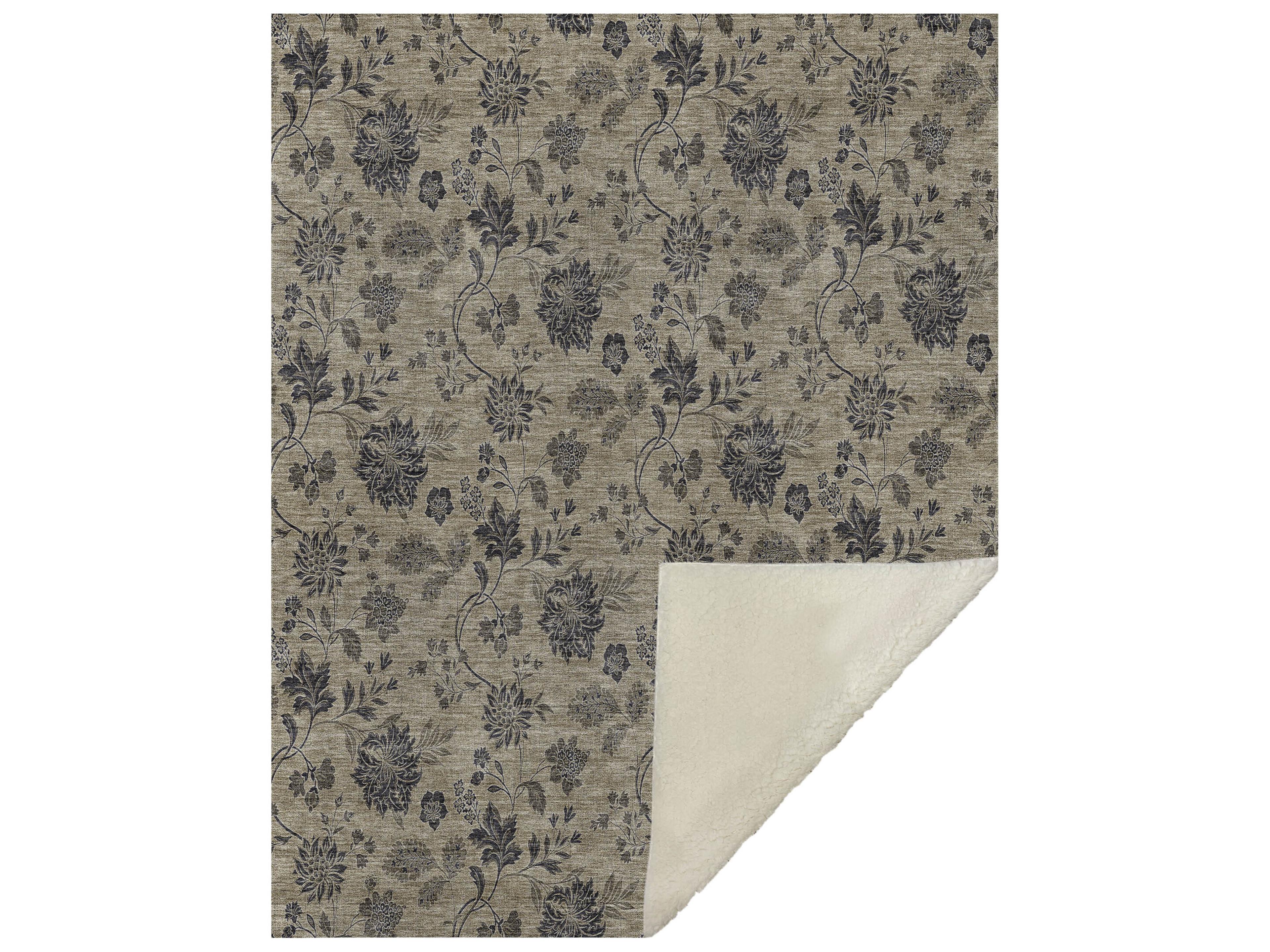 Sherpa Brown Polyester Throw