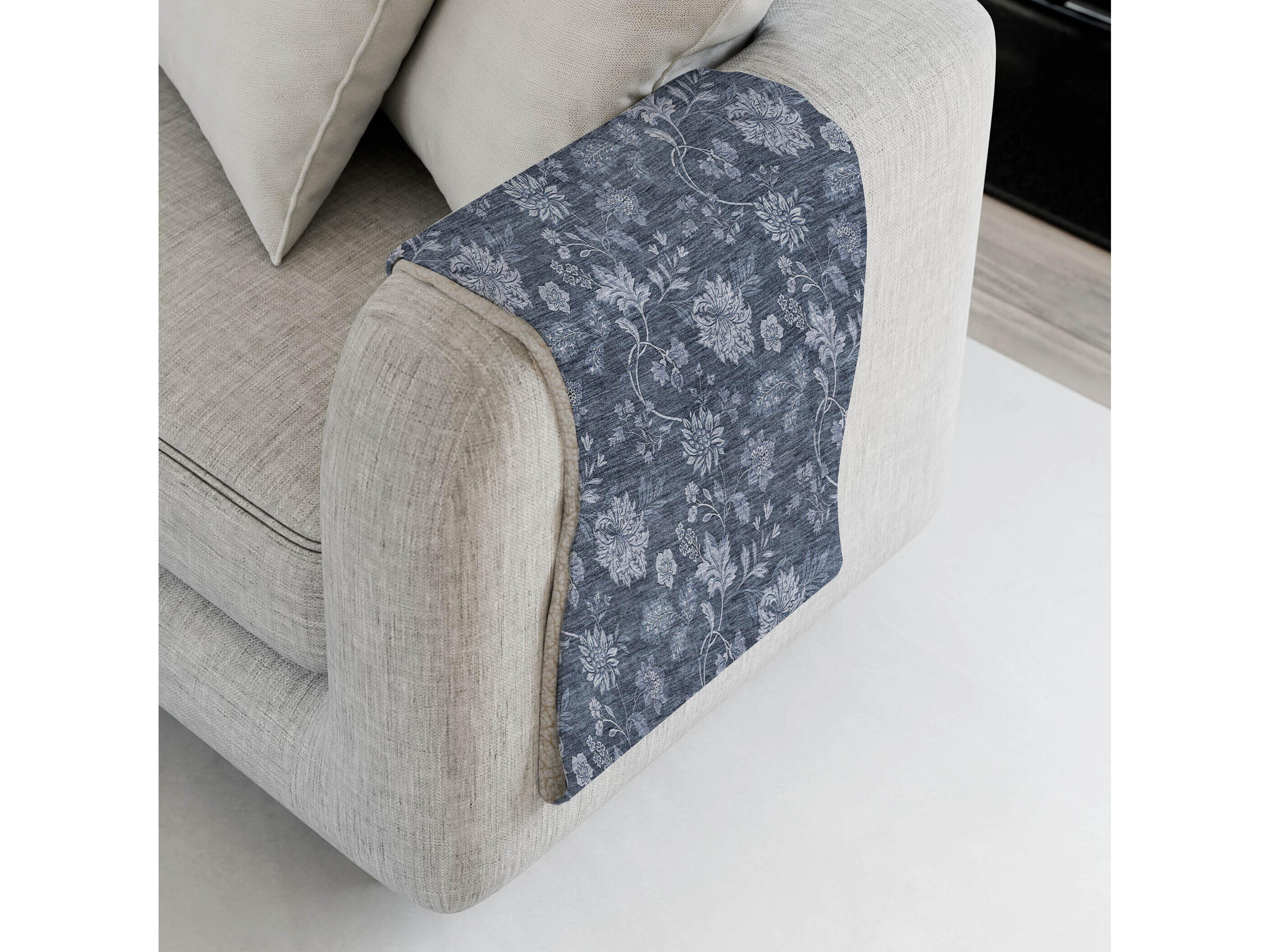 Dalyn Sherpa Blue Polyester Throw