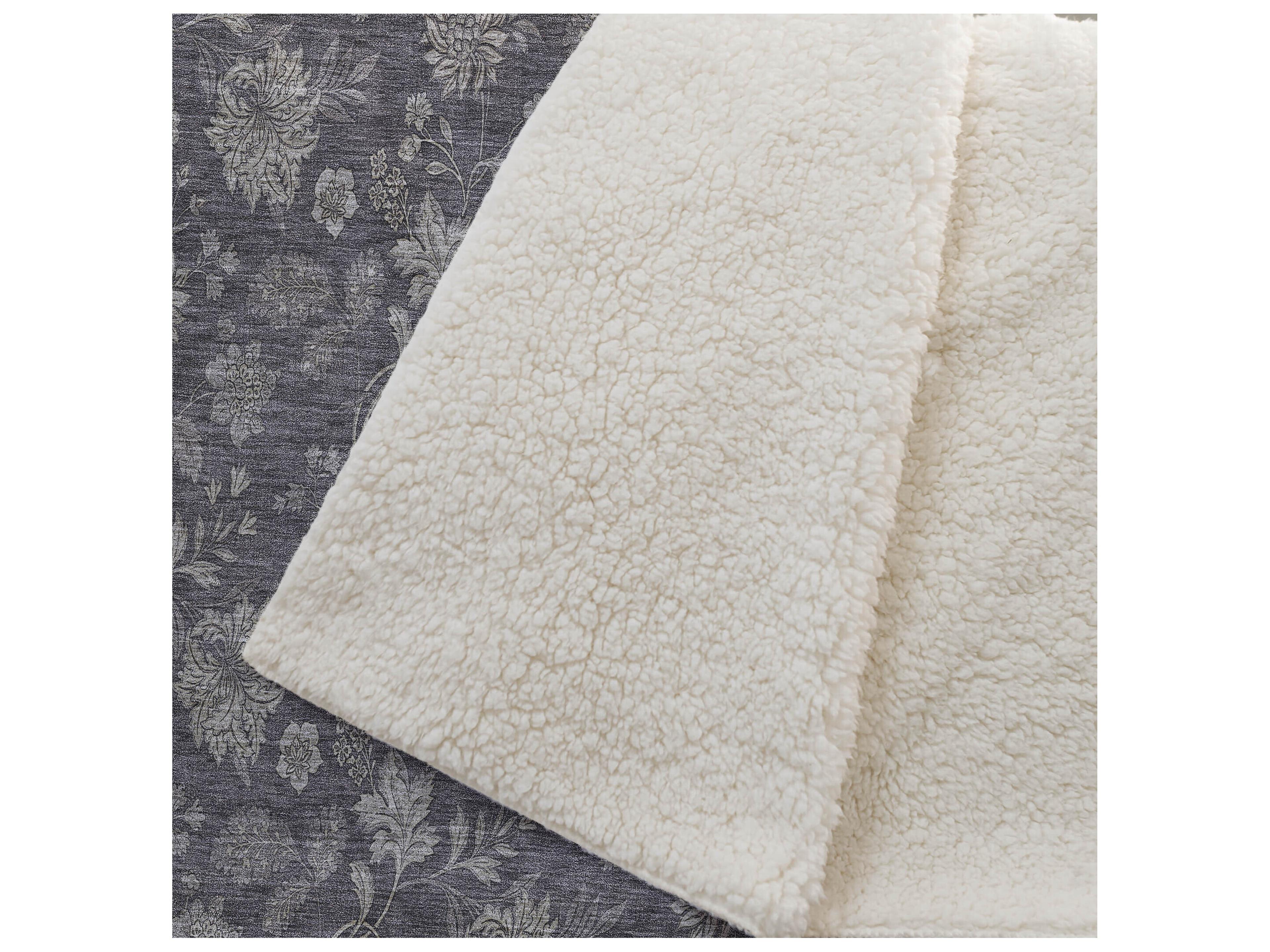 Dalyn Sherpa Brown Polyester Throw