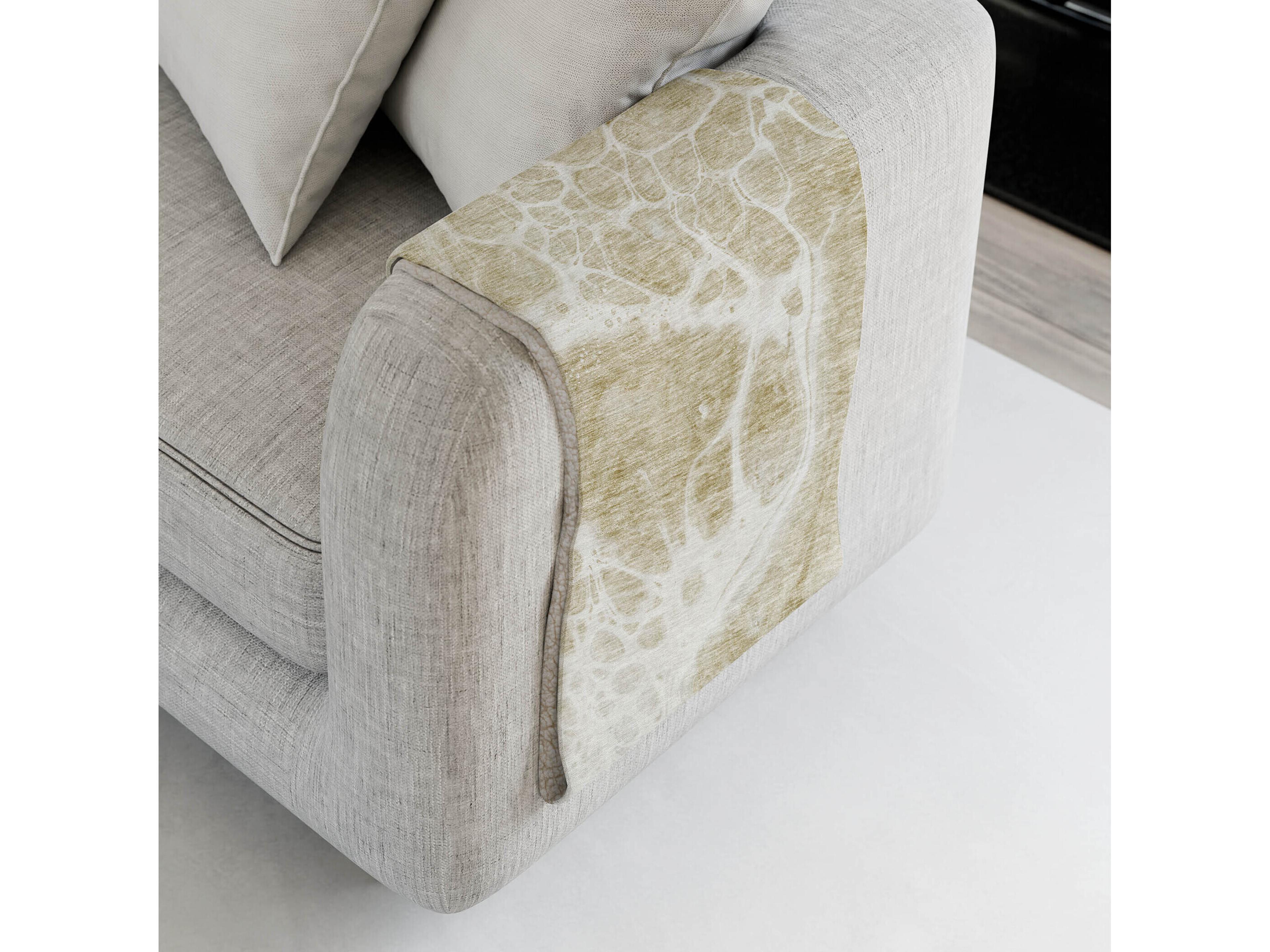 Dalyn Sherpa Brown Polyester Throw