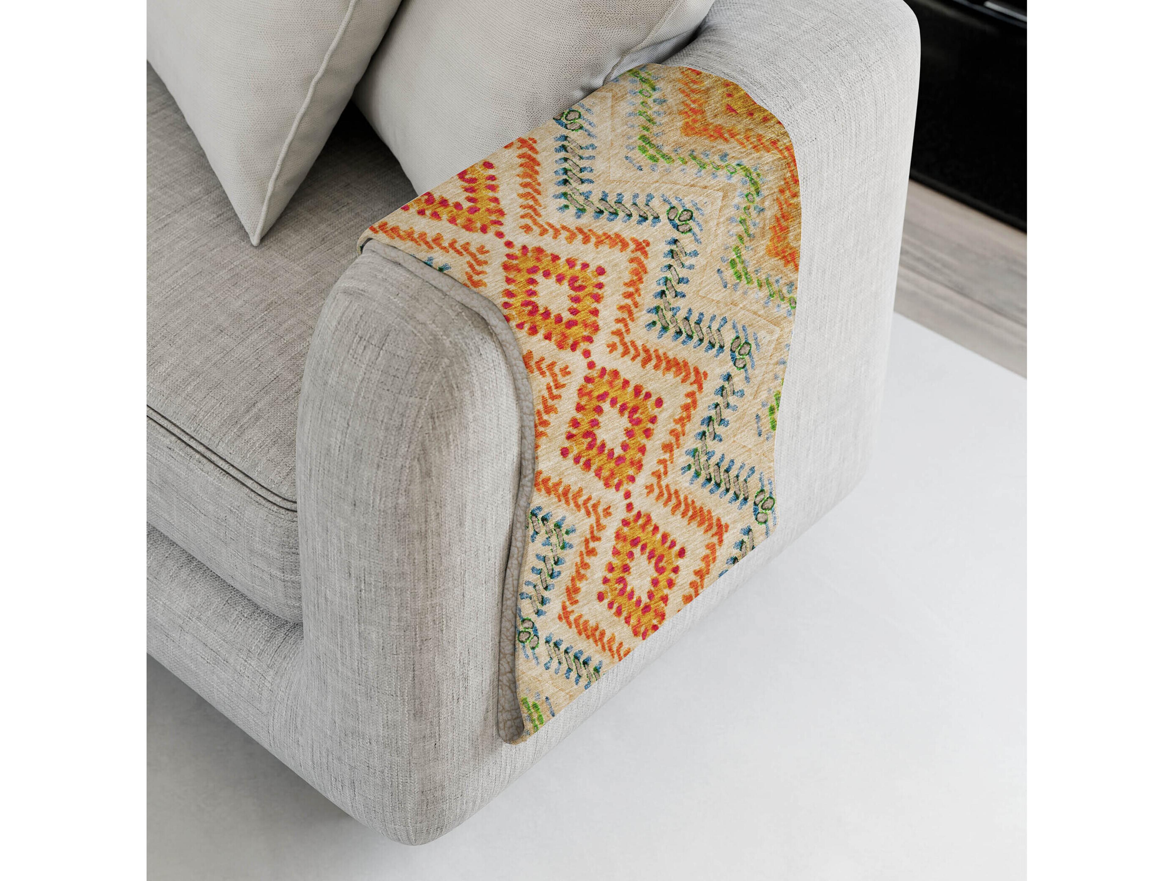 Dalyn Sherpa Brown Polyester Throw