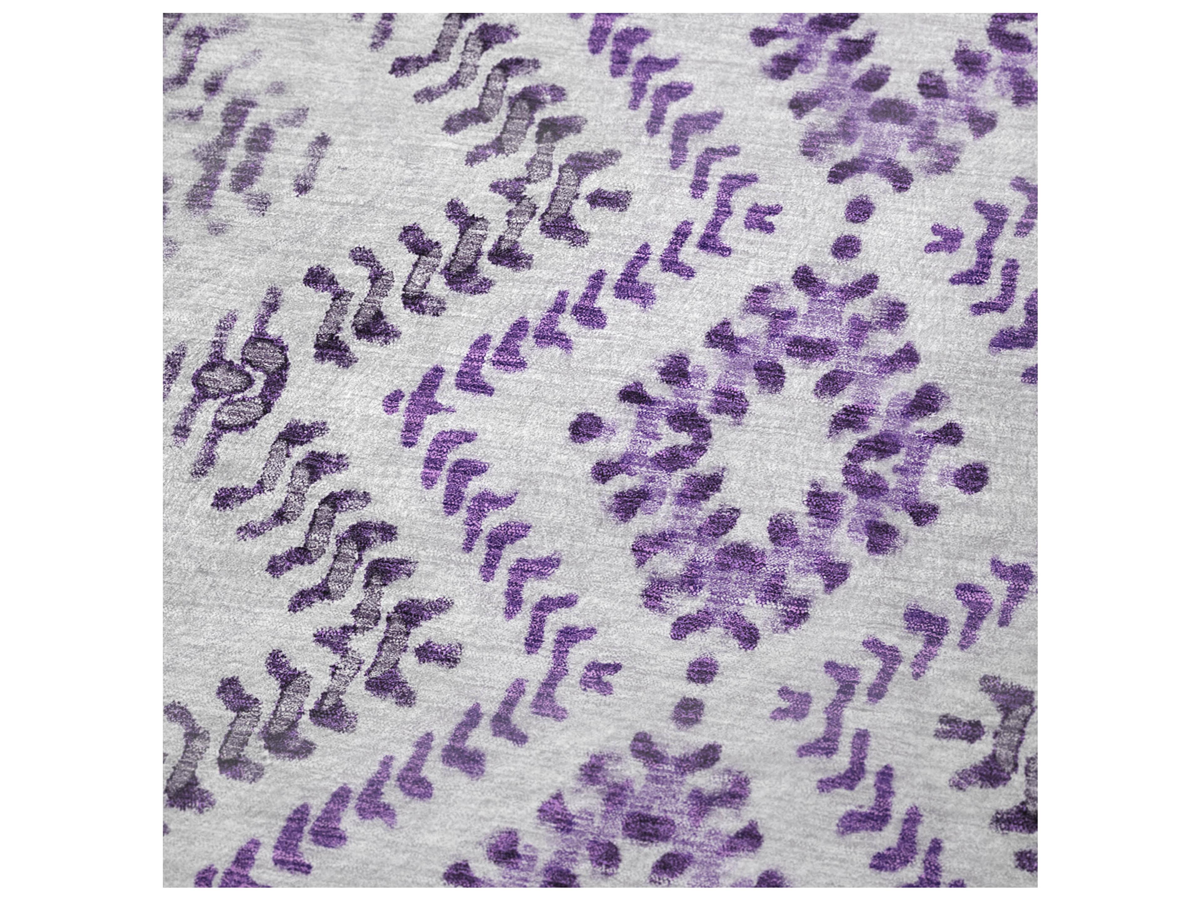 Dalyn Sherpa Purple Polyester Throw
