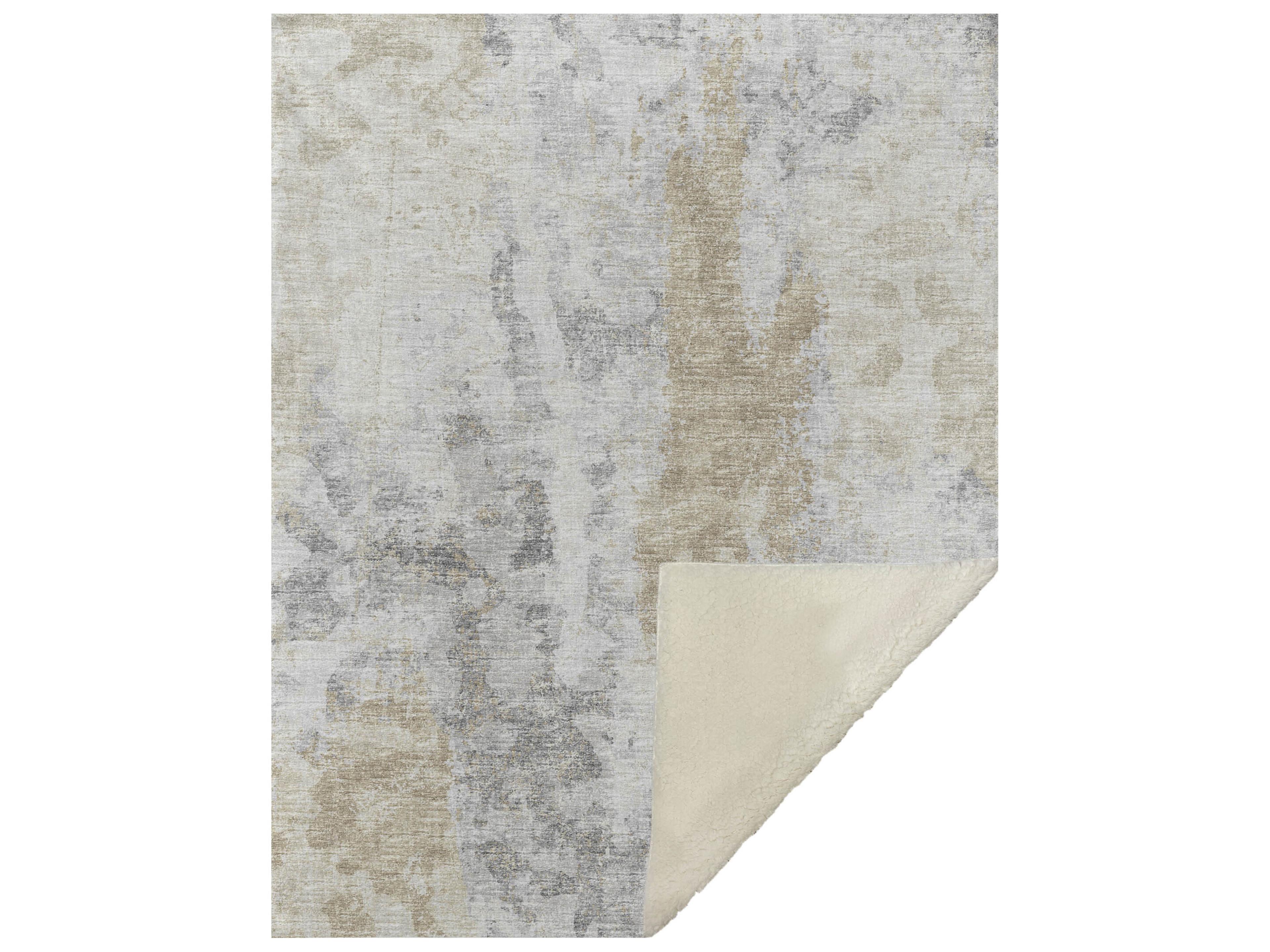 Sherpa Ivory Polyester Throw