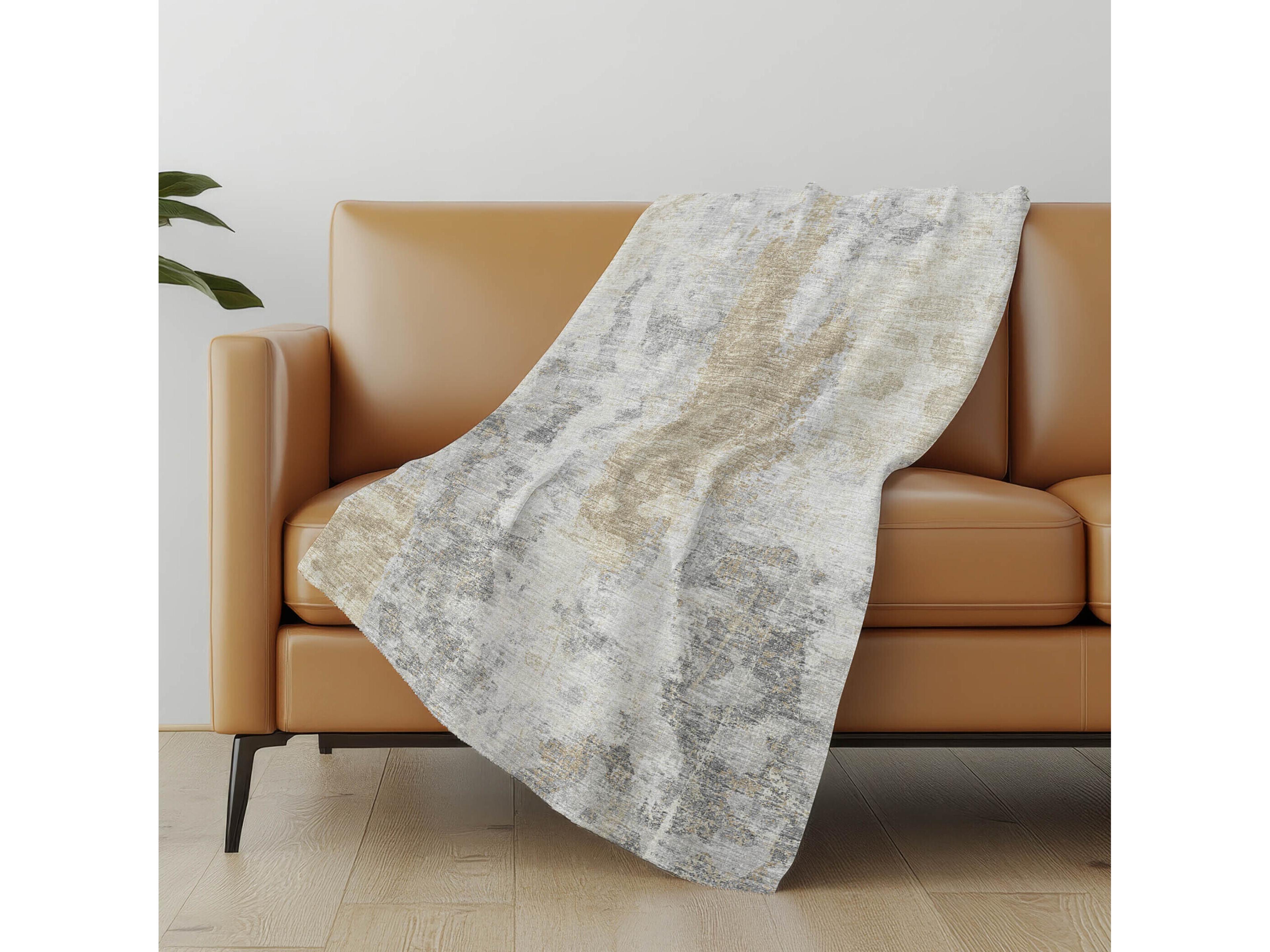 Dalyn Sherpa Ivory Polyester Throw