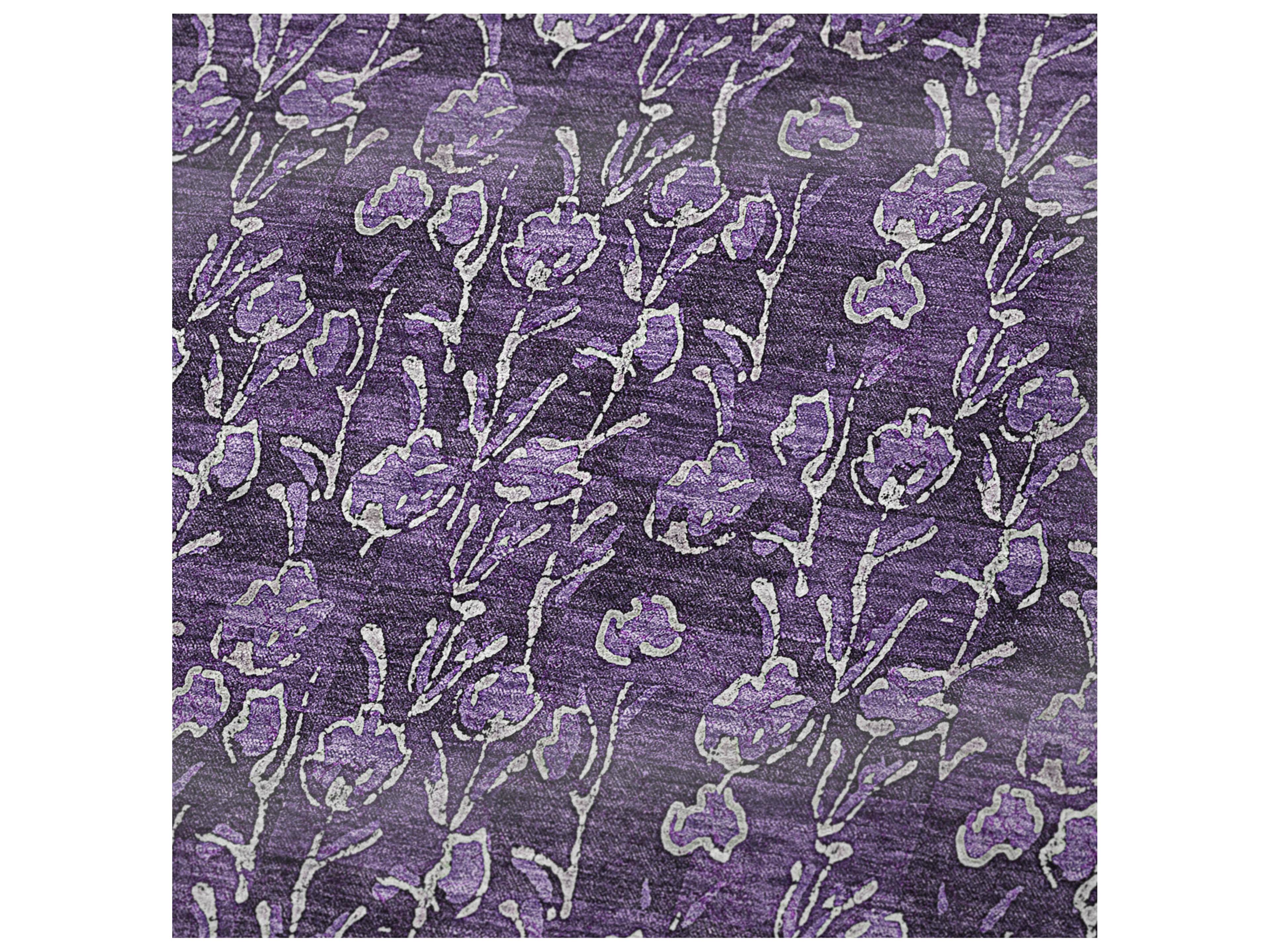 Dalyn Sherpa Purple Polyester Throw