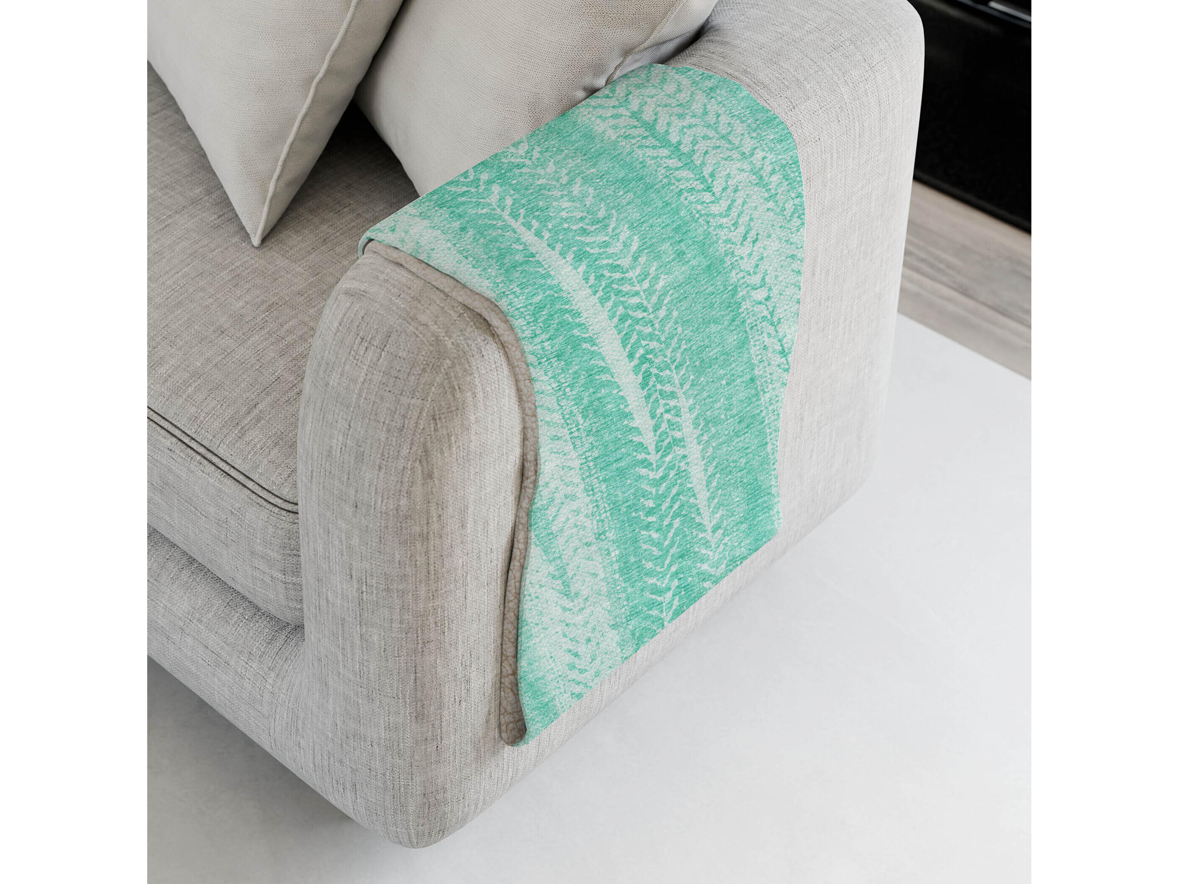 Dalyn Sherpa Teal Polyester Throw