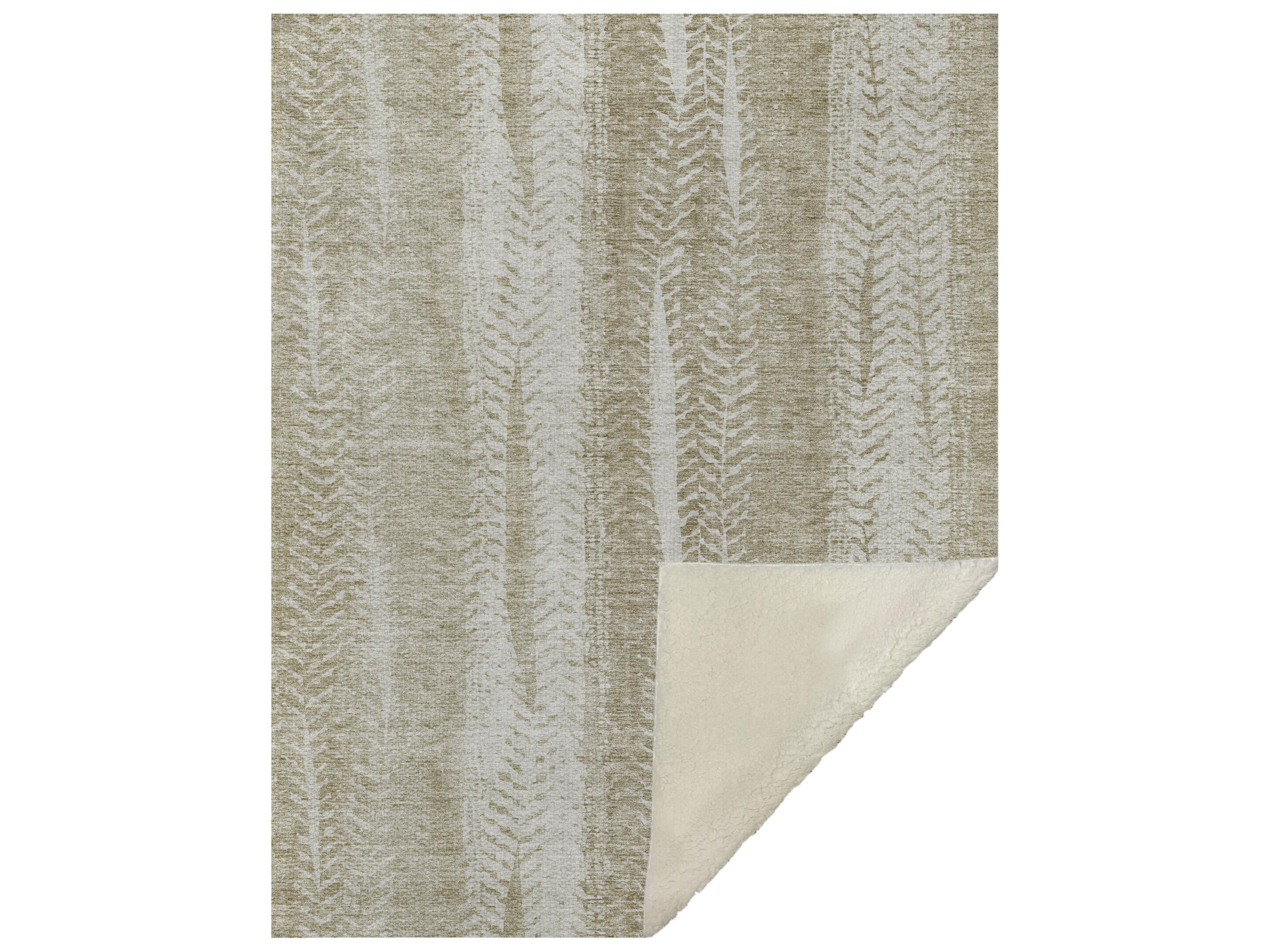 Sherpa Brown Polyester Throw