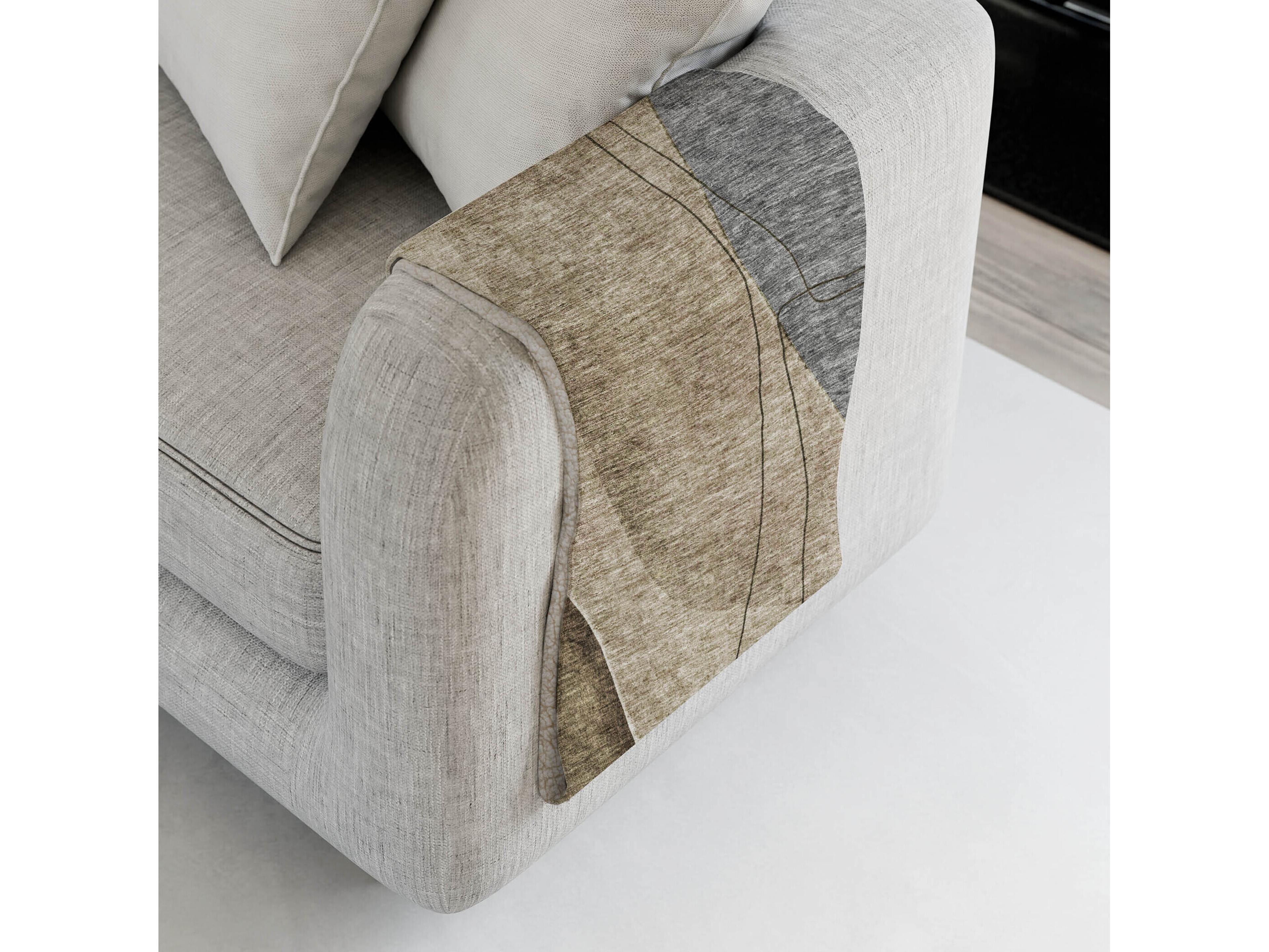 Dalyn Sherpa Brown Polyester Throw