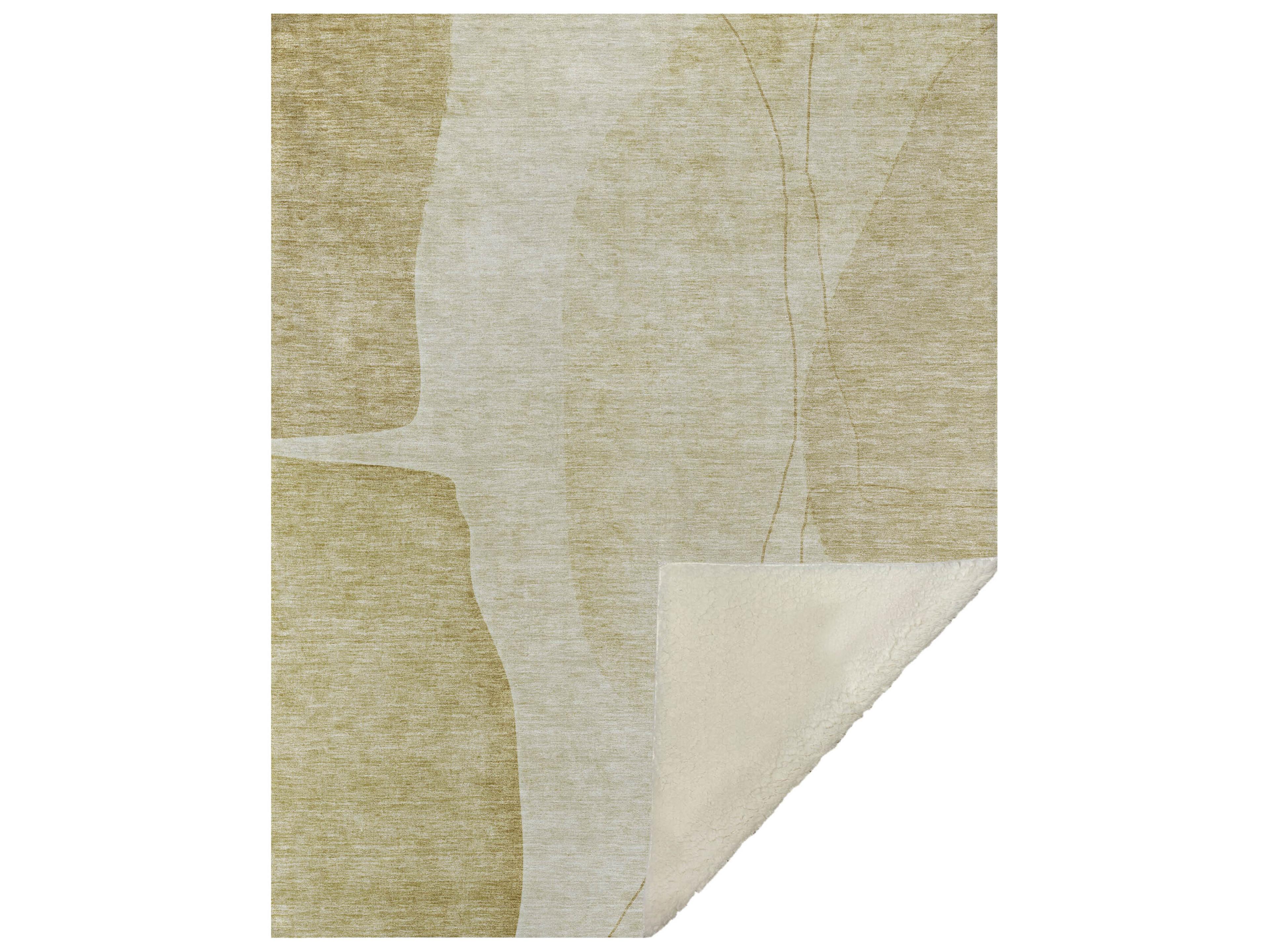 Sherpa Gold Polyester Throw