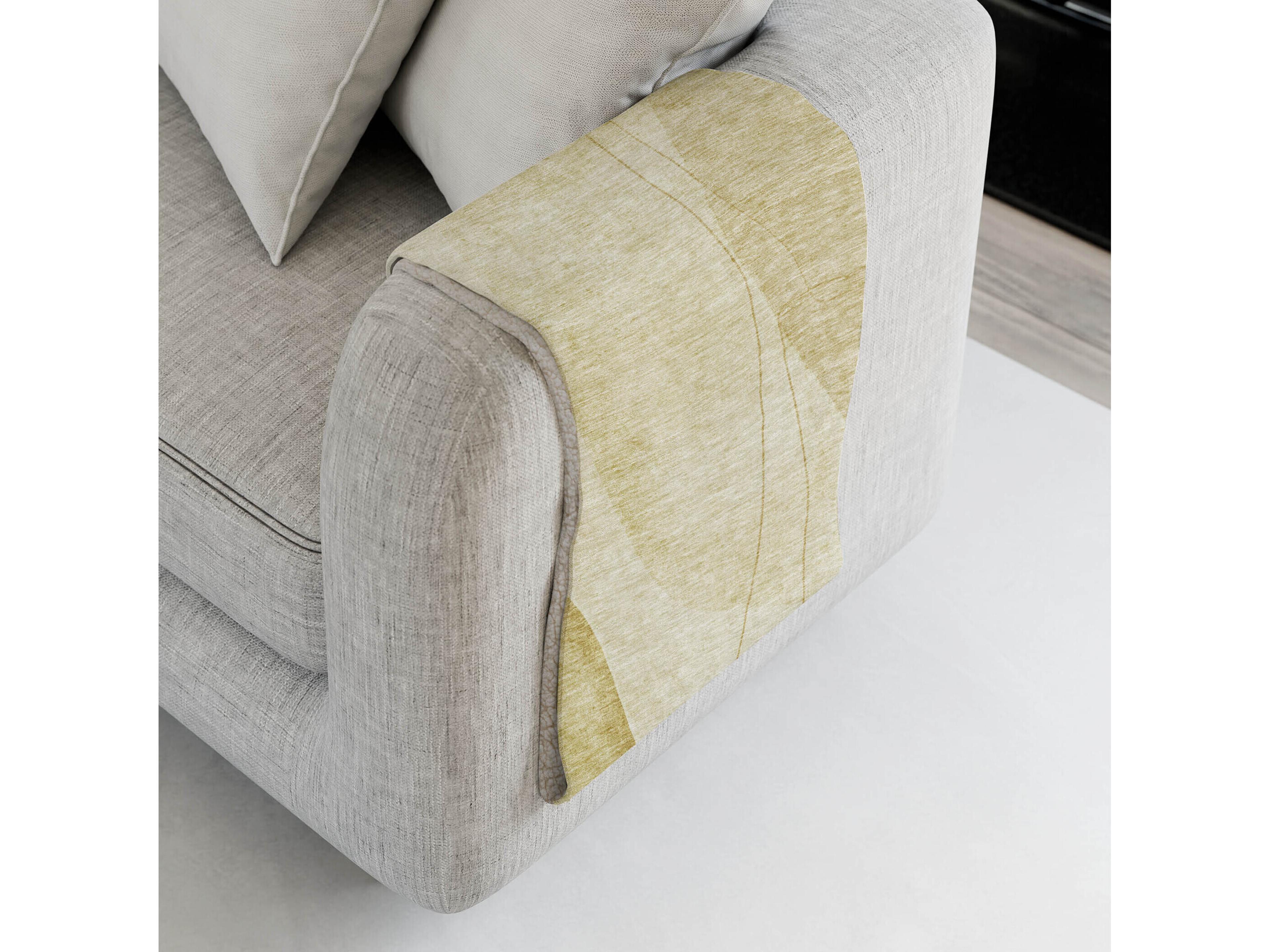 Dalyn Sherpa Gold Polyester Throw