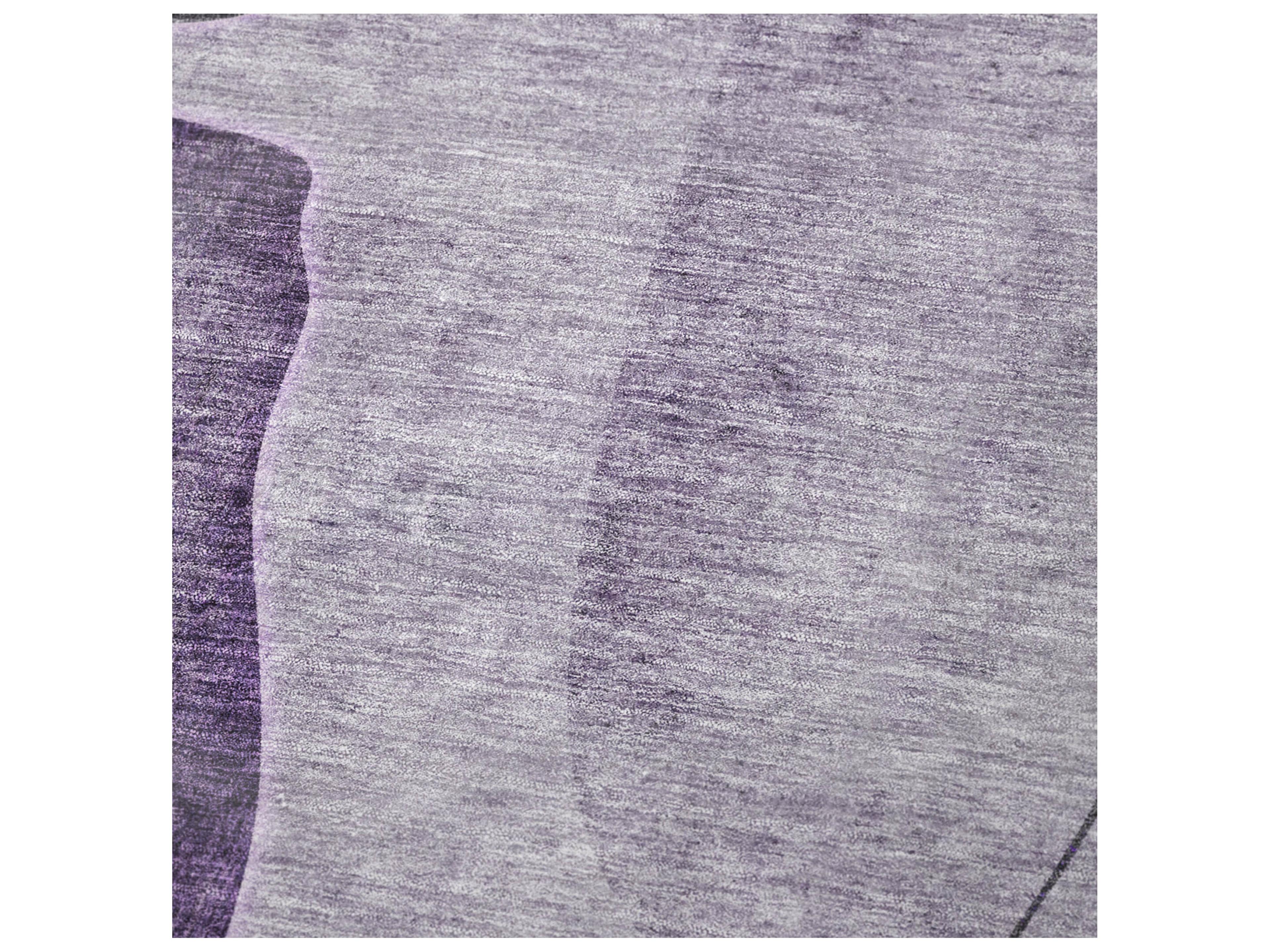 Dalyn Sherpa Purple Polyester Throw