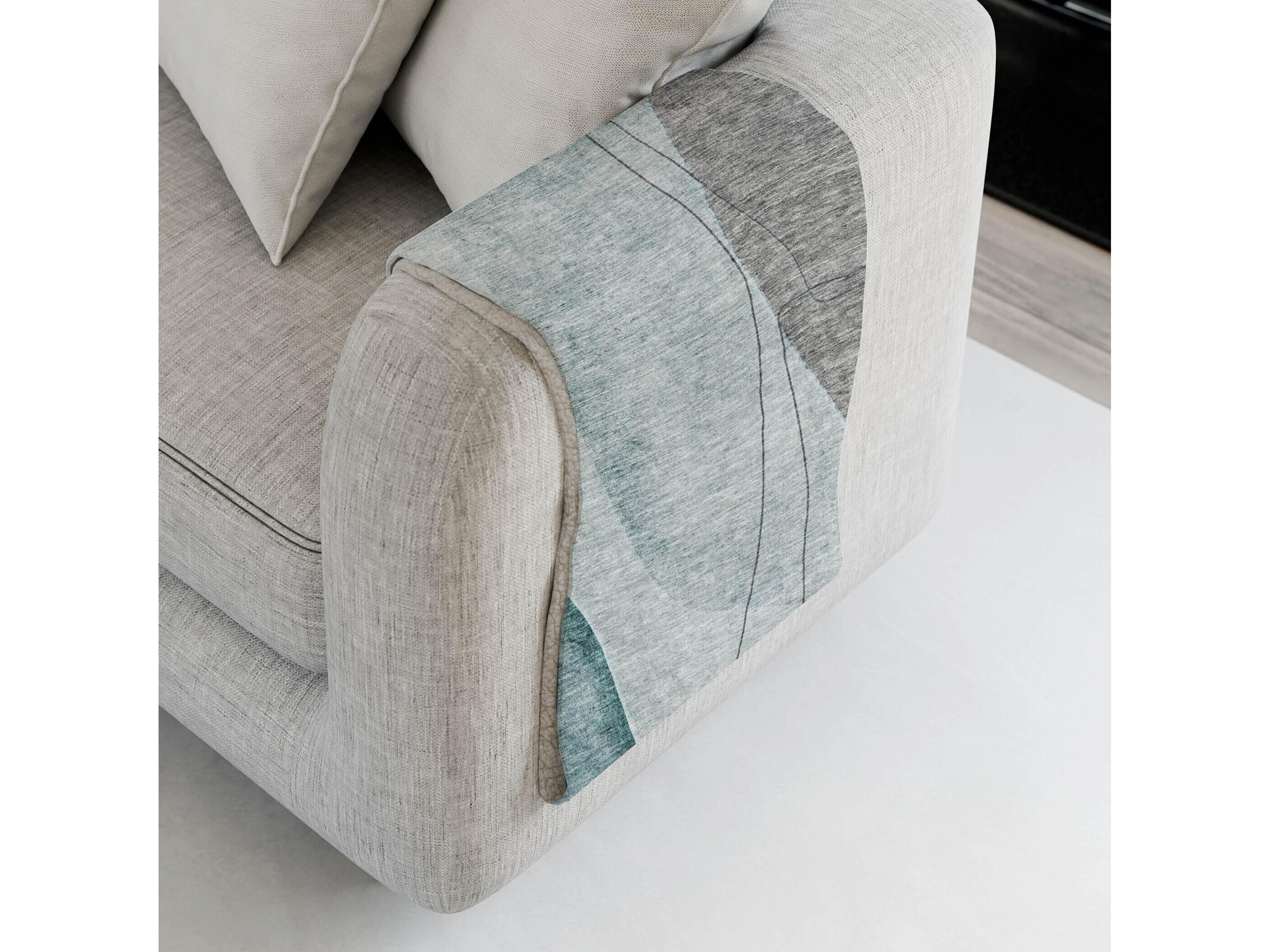 Dalyn Sherpa Teal Polyester Throw