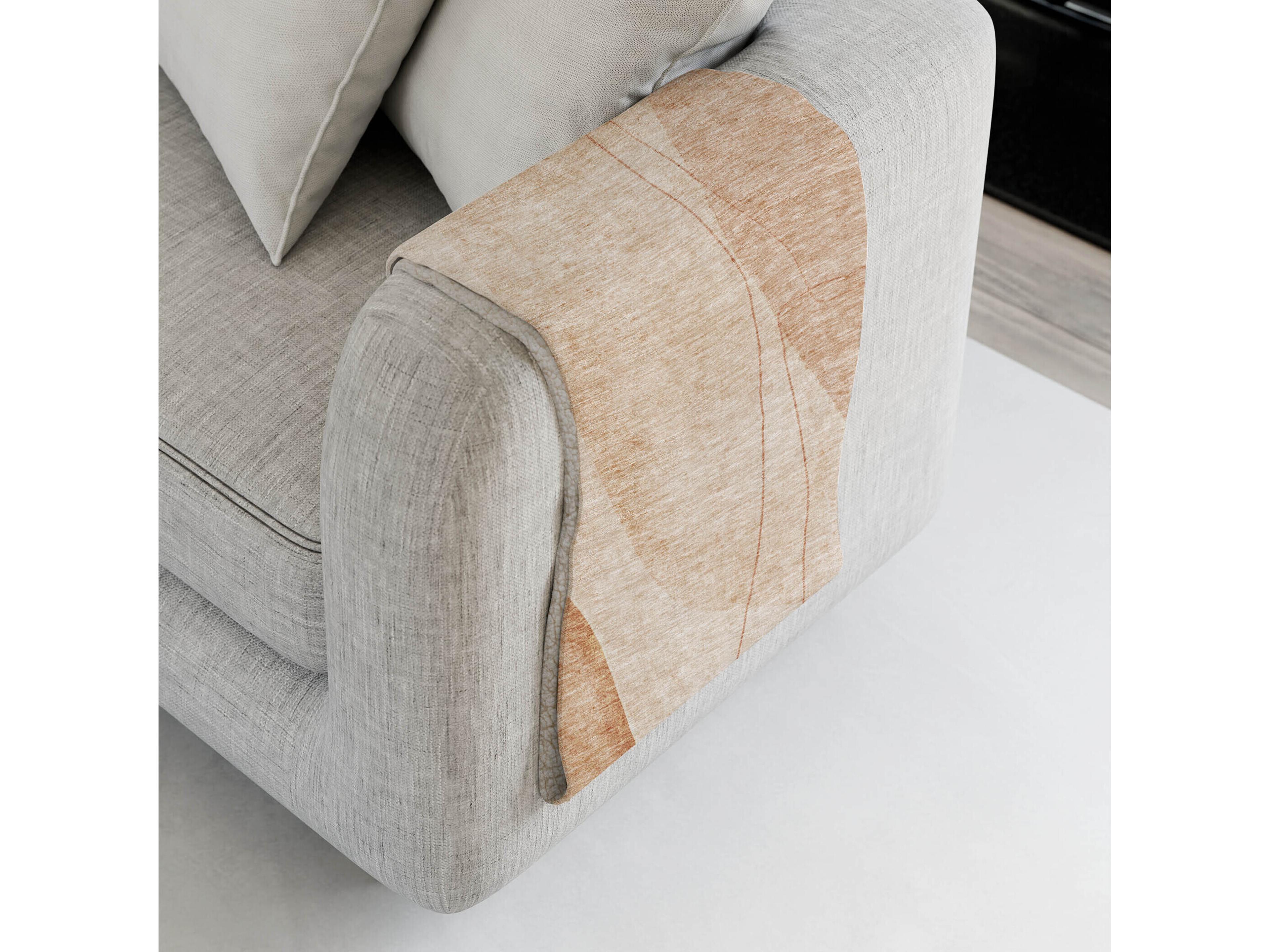 Dalyn Sherpa Orange Polyester Throw