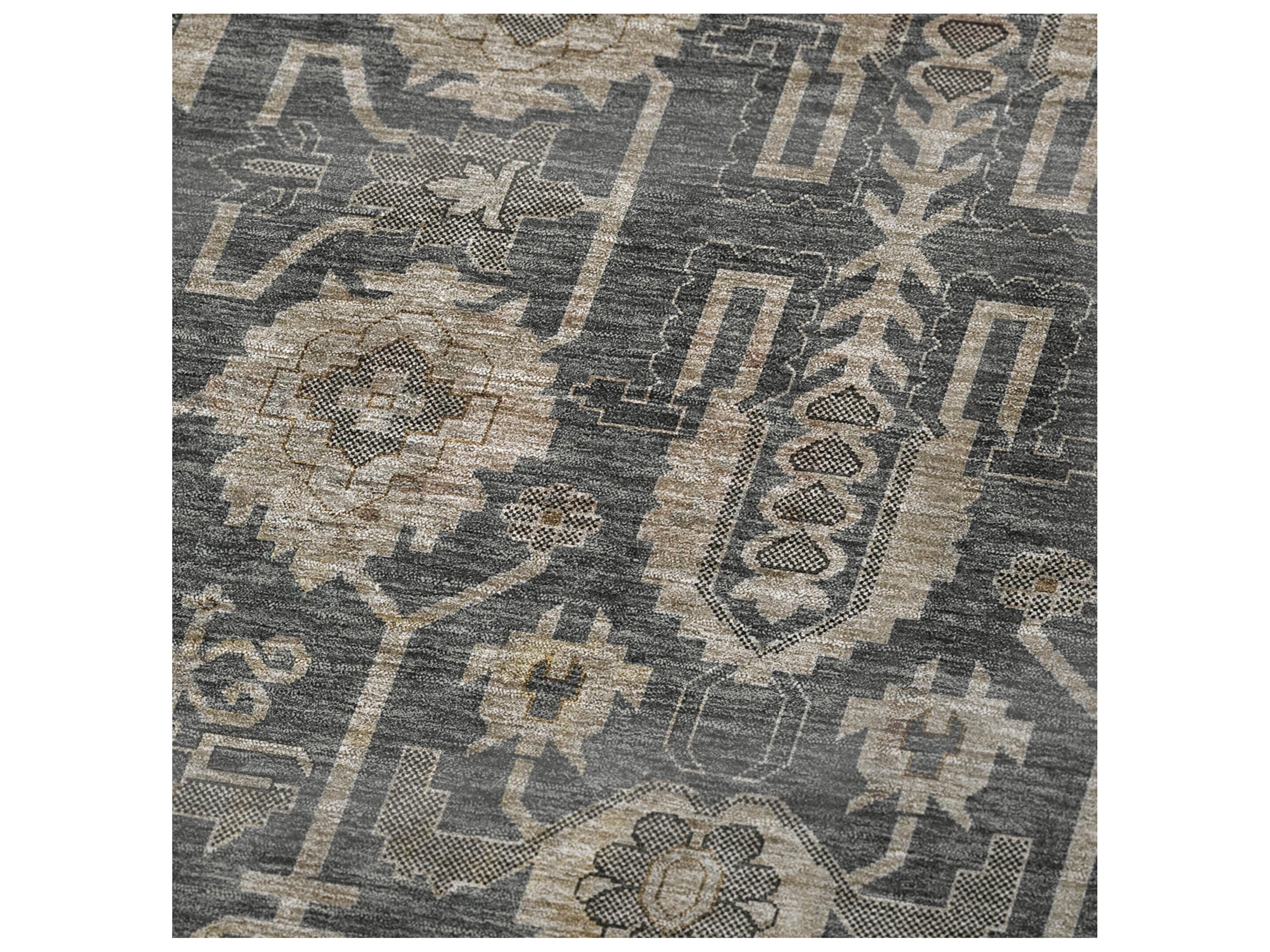 Dalyn Sherpa Gray Polyester Throw