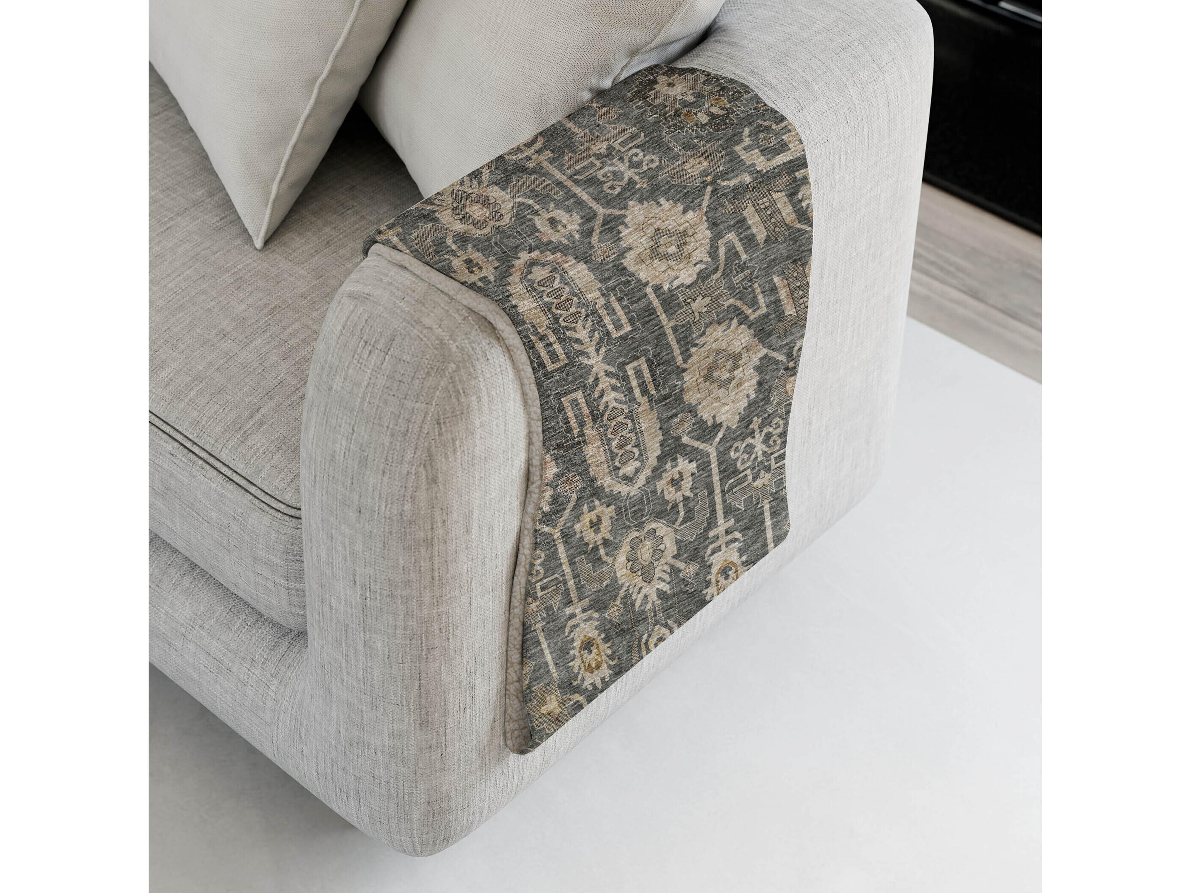 Dalyn Sherpa Gray Polyester Throw