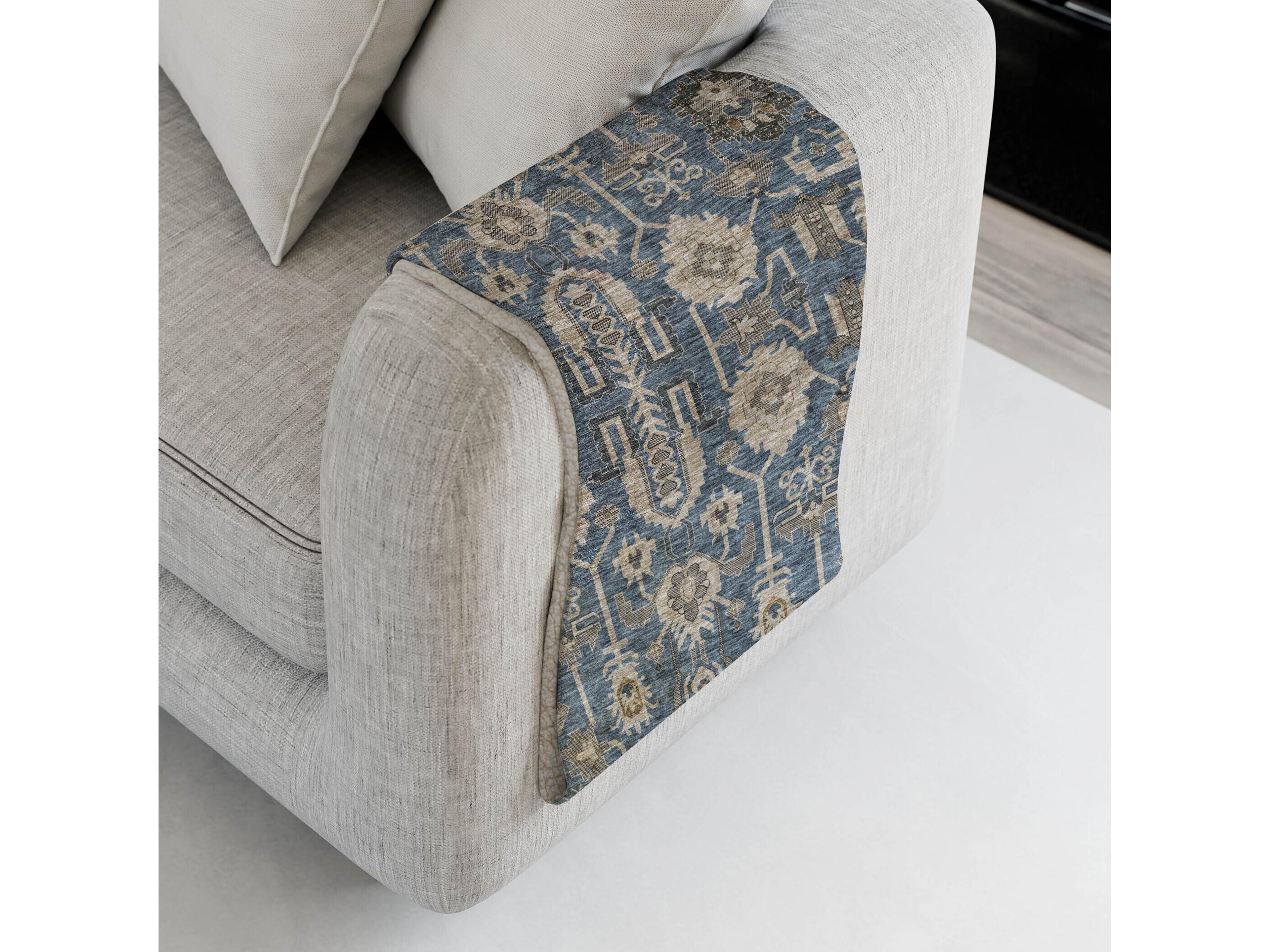 Dalyn Sherpa Blue Polyester Throw