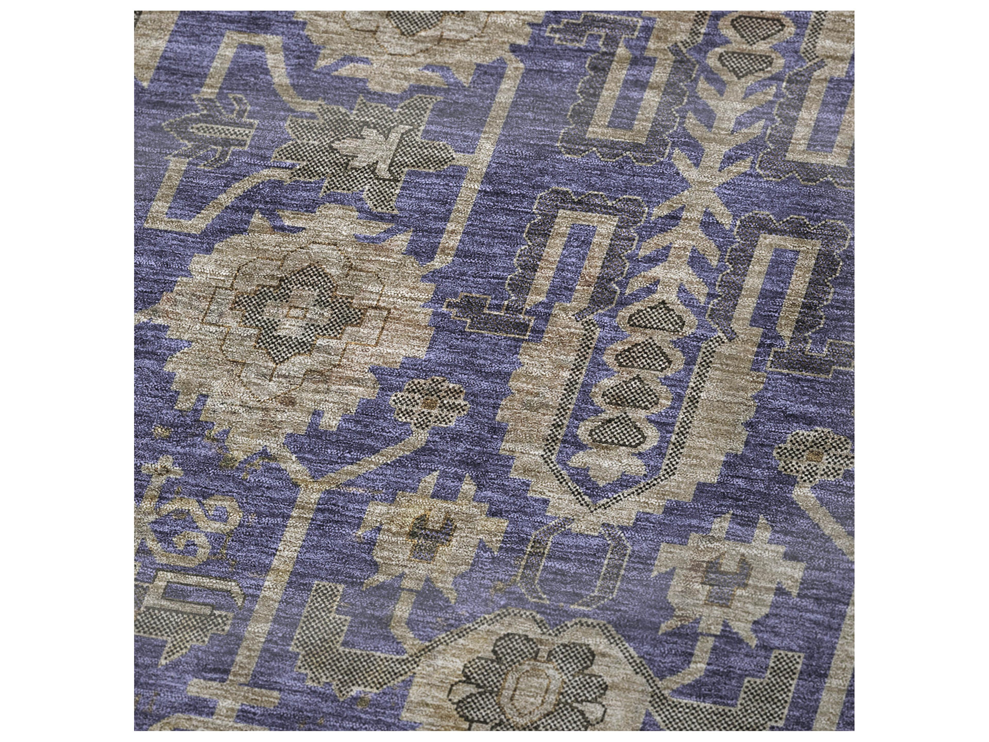 Dalyn Sherpa Purple Polyester Throw