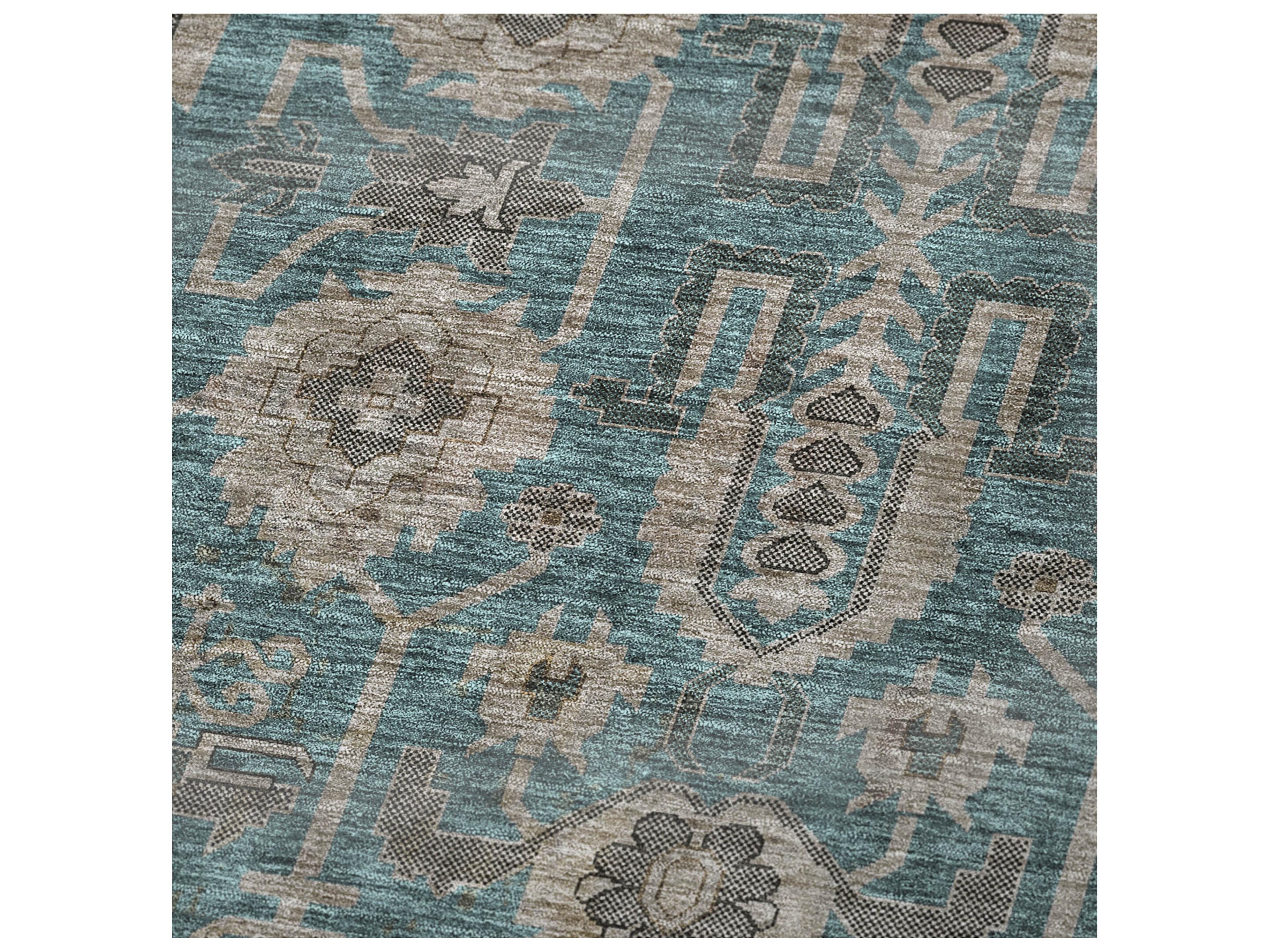 Dalyn Sherpa Teal Polyester Throw