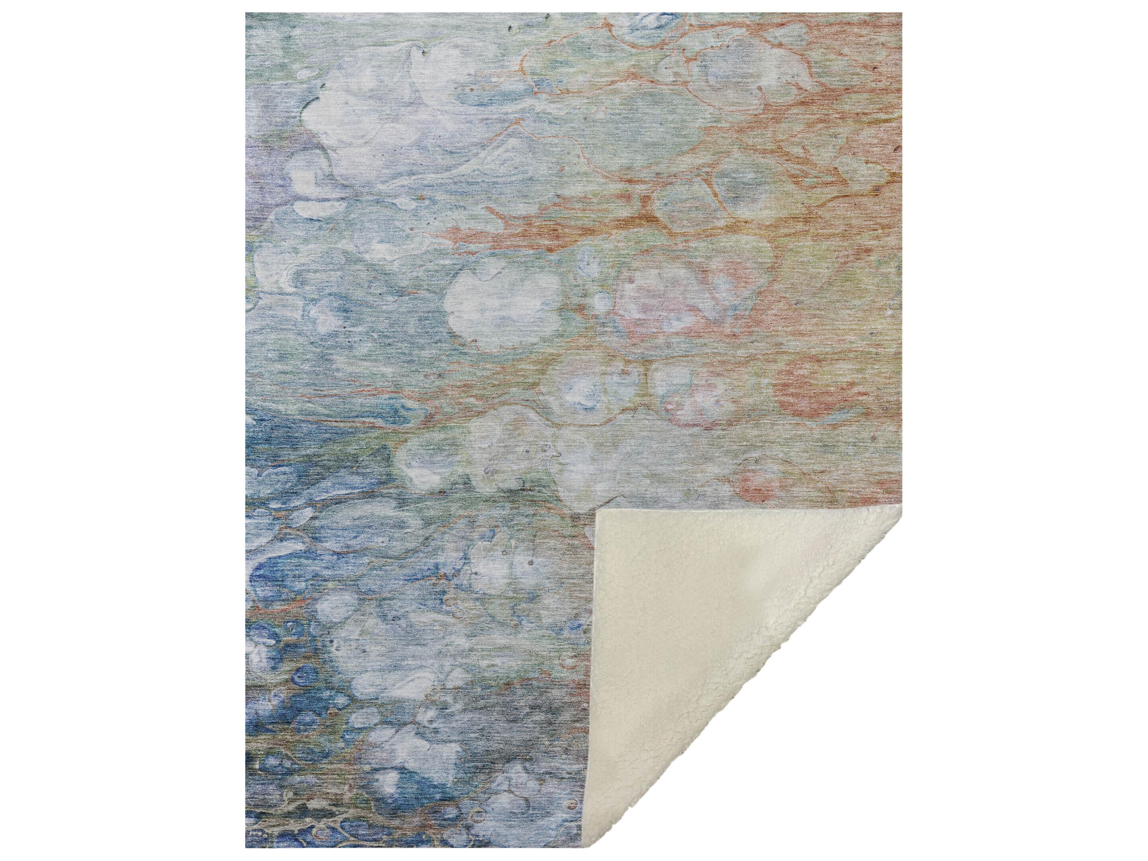 Sherpa Orange Polyester Throw