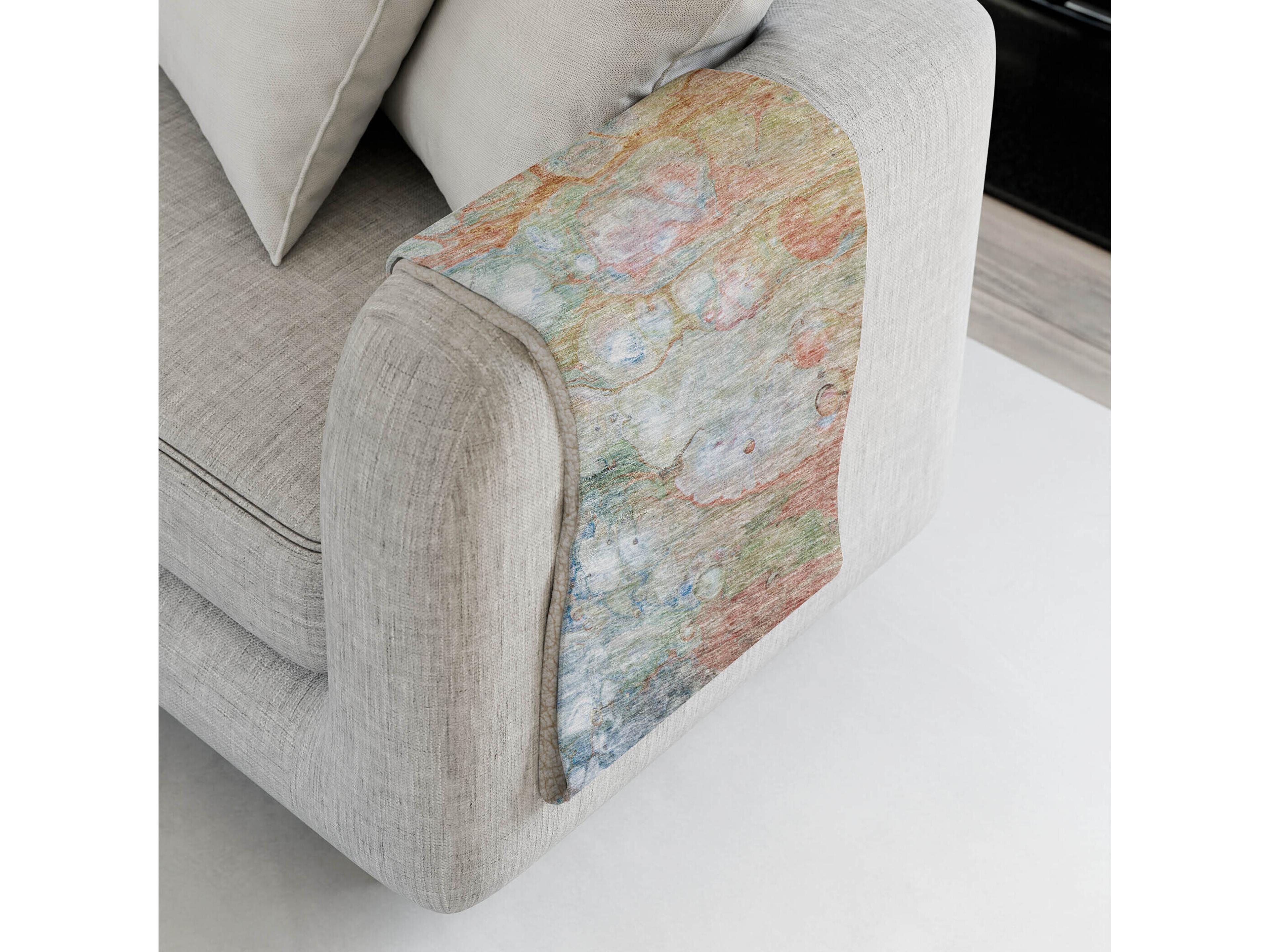 Dalyn Sherpa Orange Polyester Throw