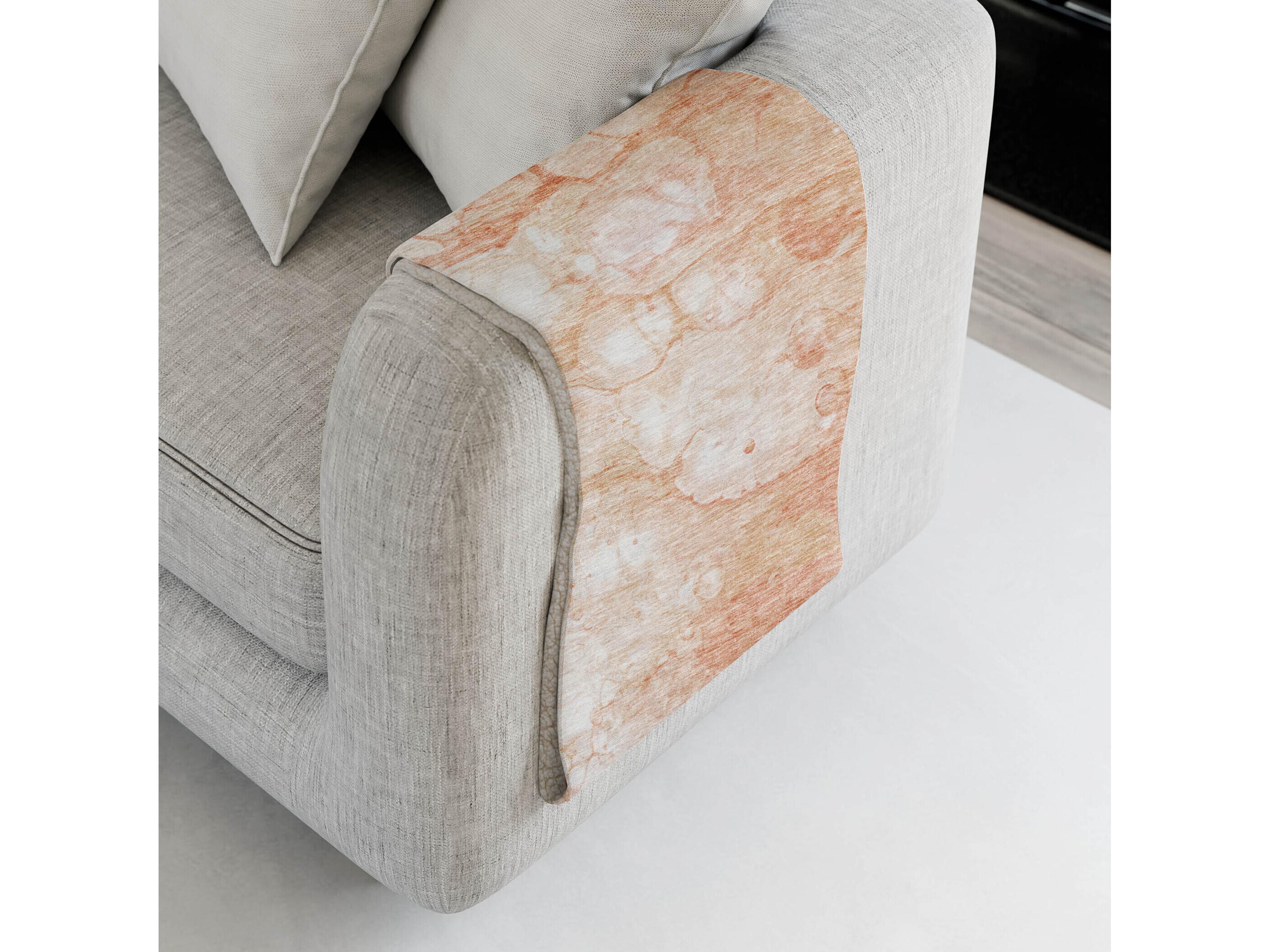 Dalyn Sherpa Orange Polyester Throw