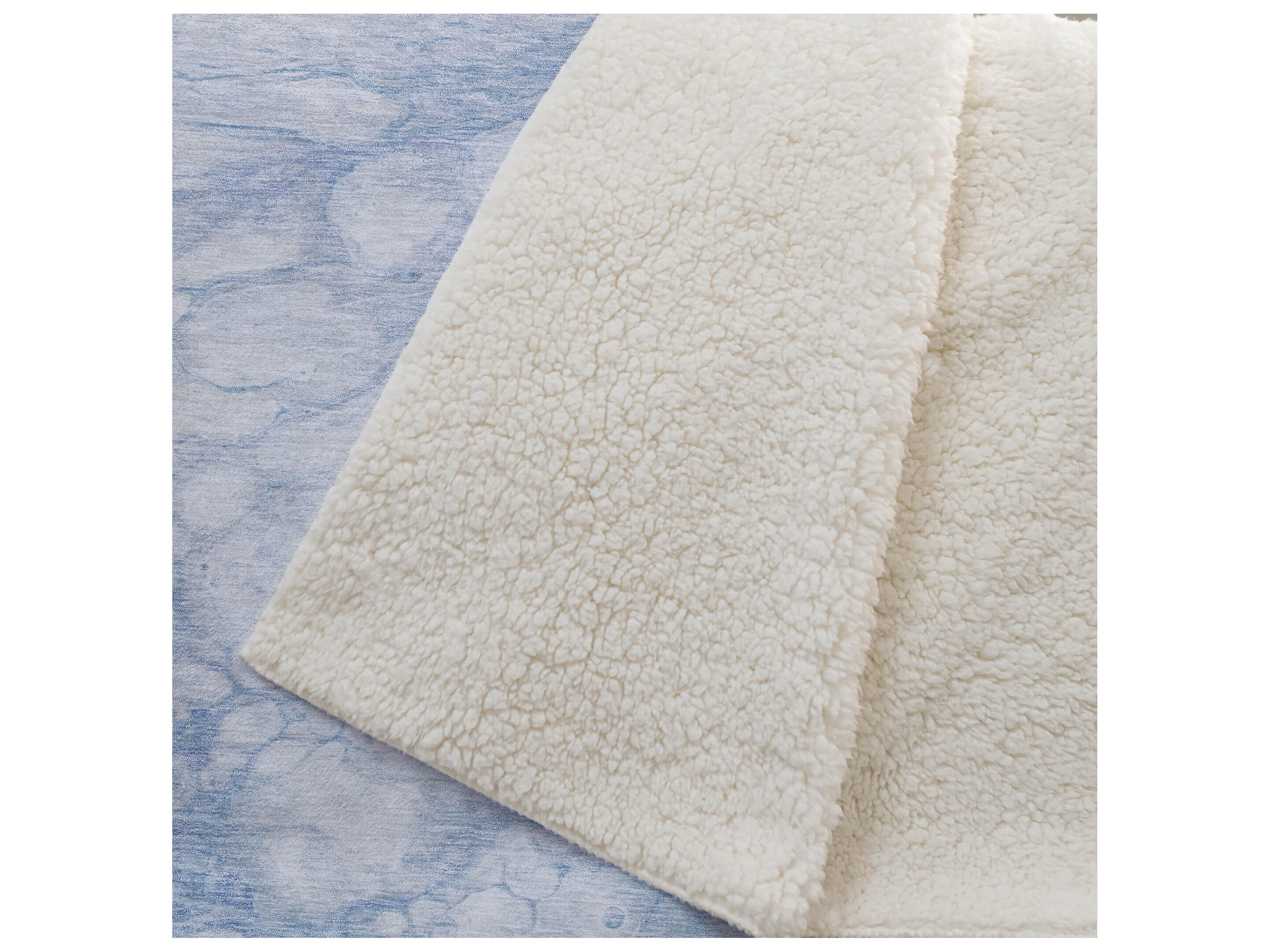 Dalyn Sherpa Blue Polyester Throw