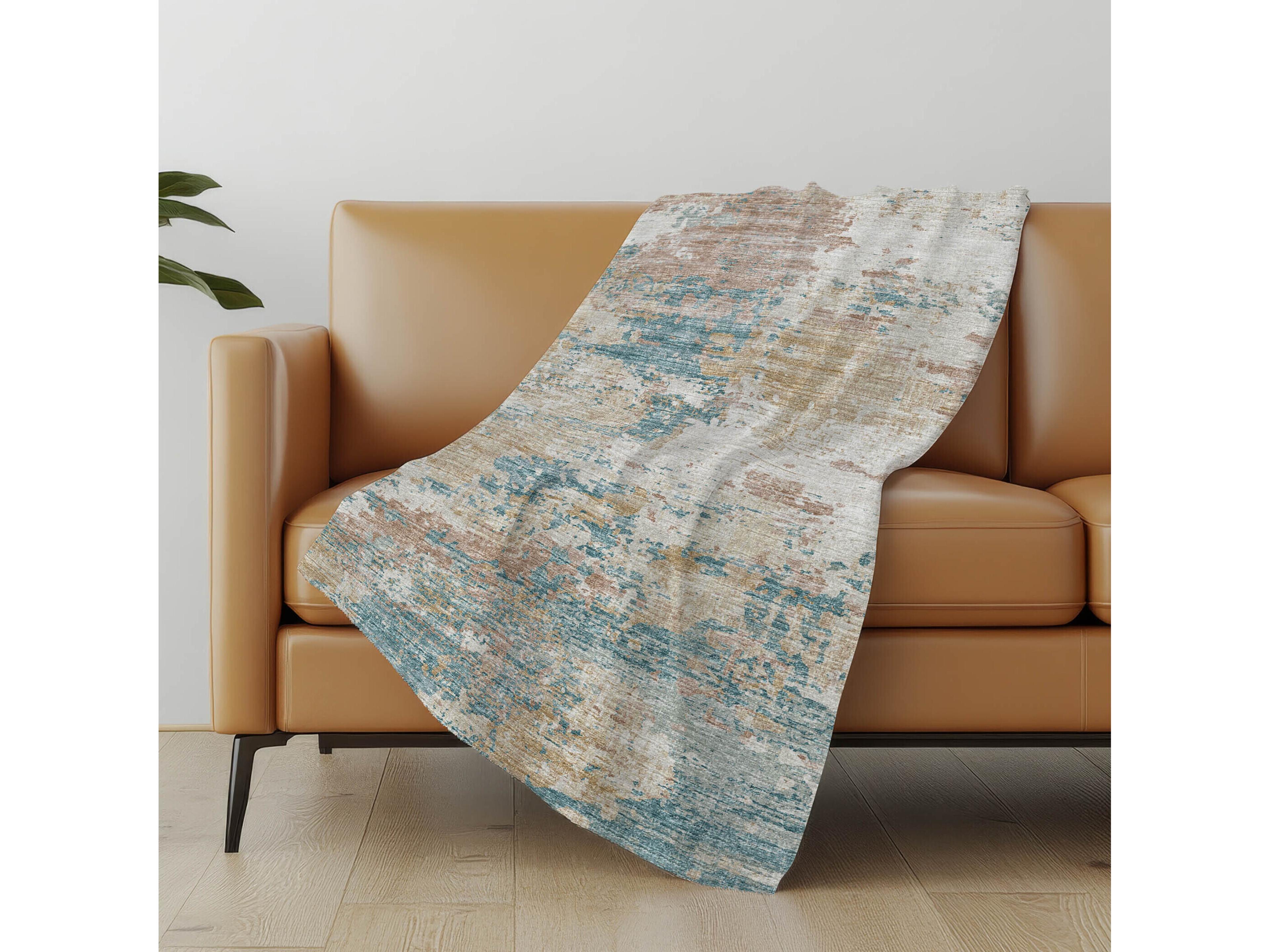 Dalyn Sherpa Ivory Polyester Throw