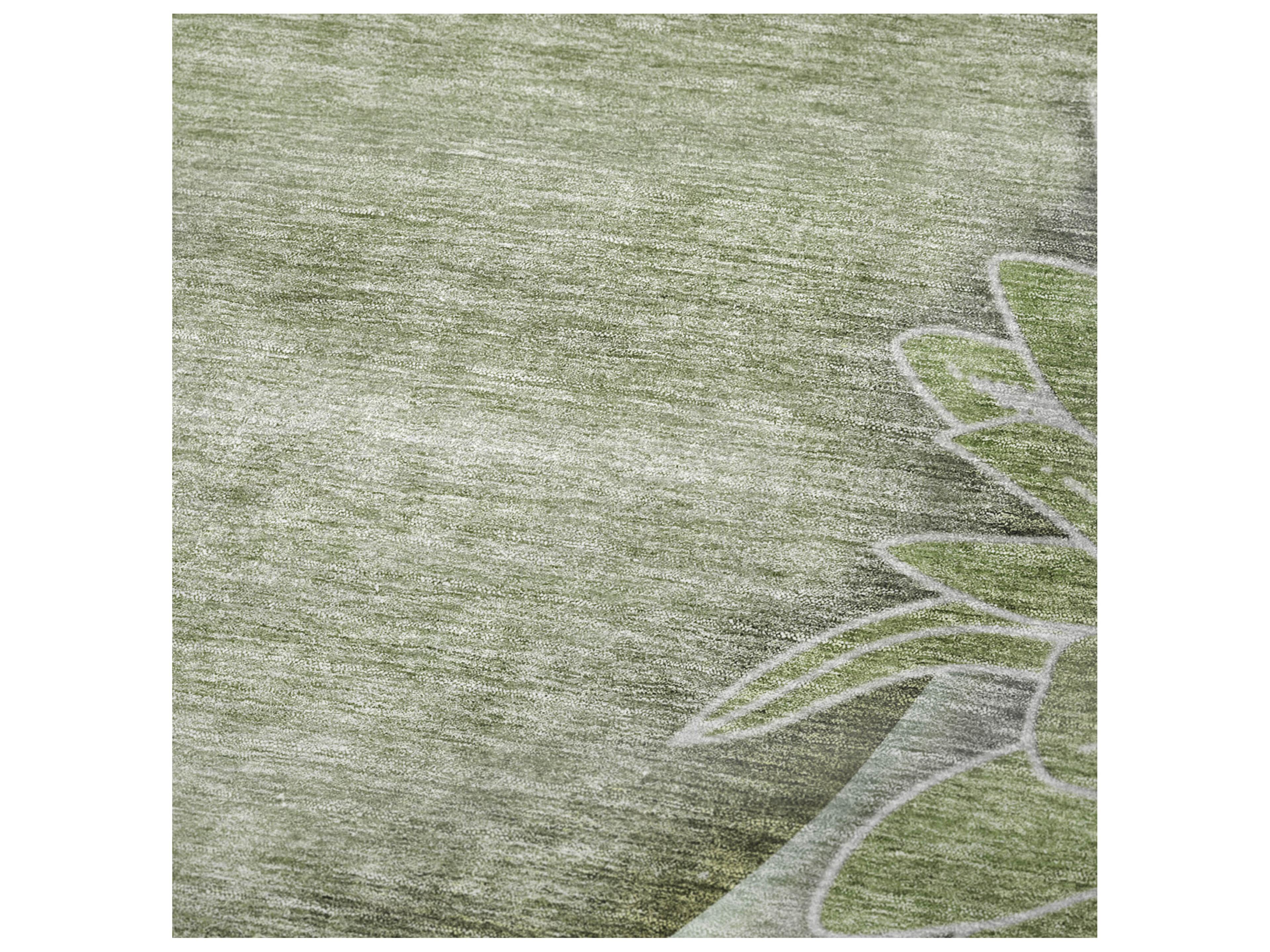 Dalyn Sherpa Green Polyester Throw