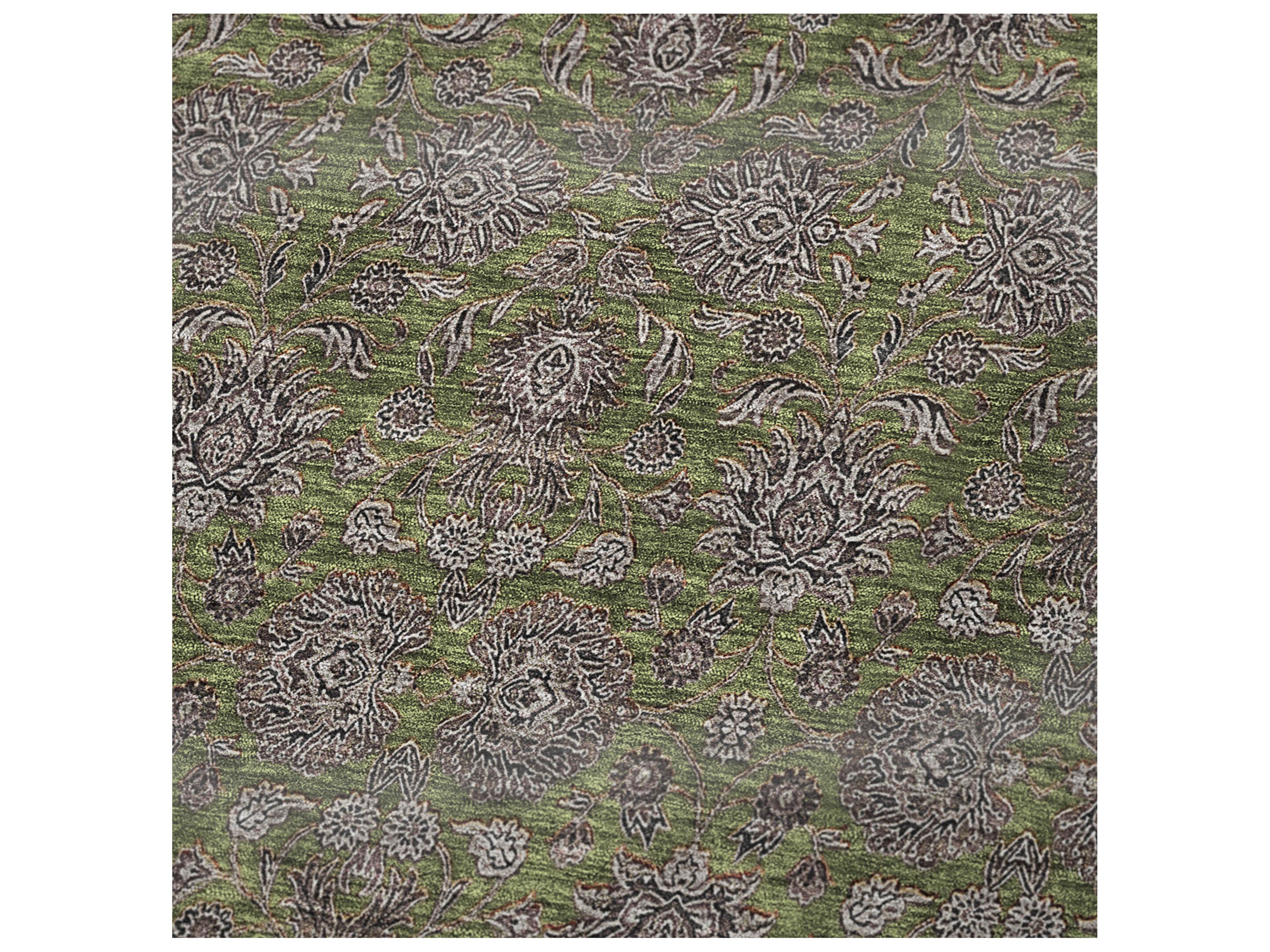 Dalyn Sherpa Green Polyester Throw