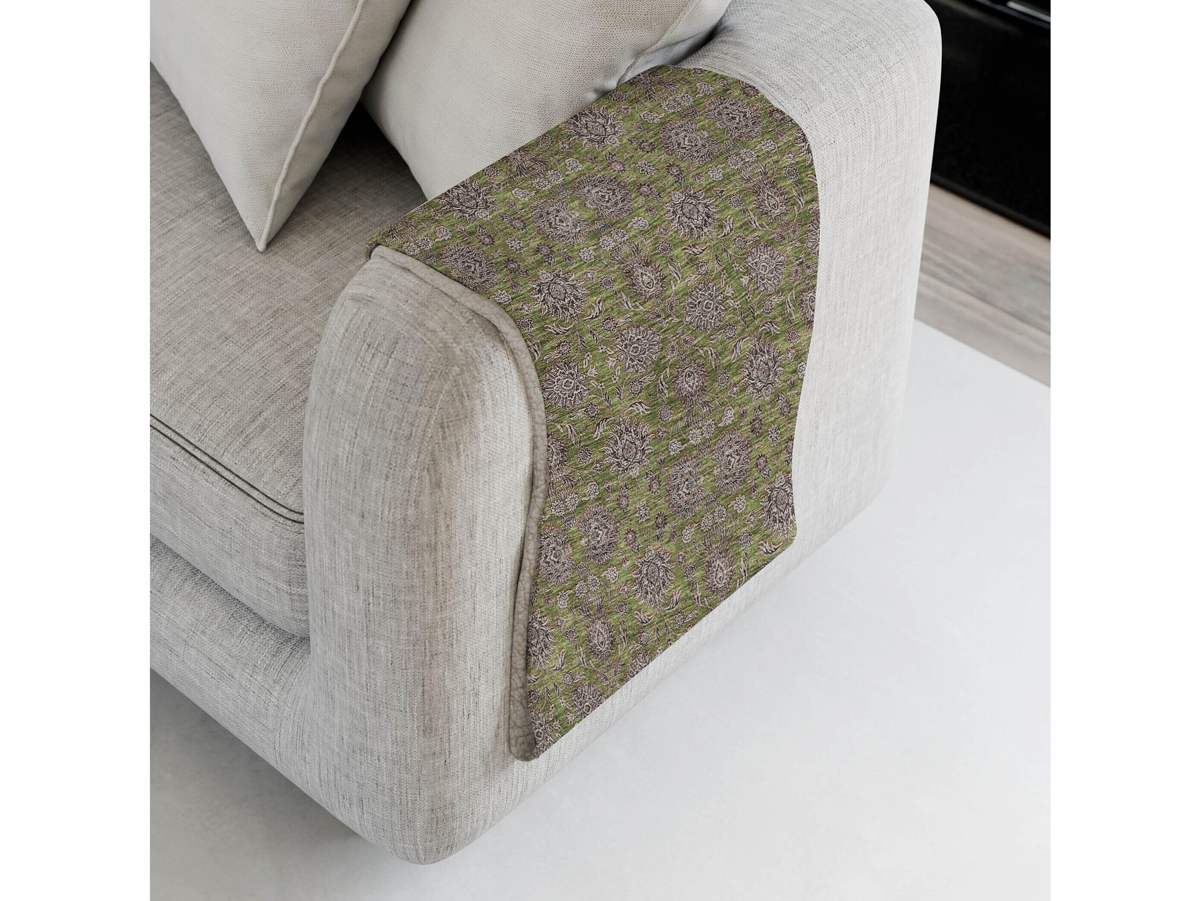 Dalyn Sherpa Green Polyester Throw