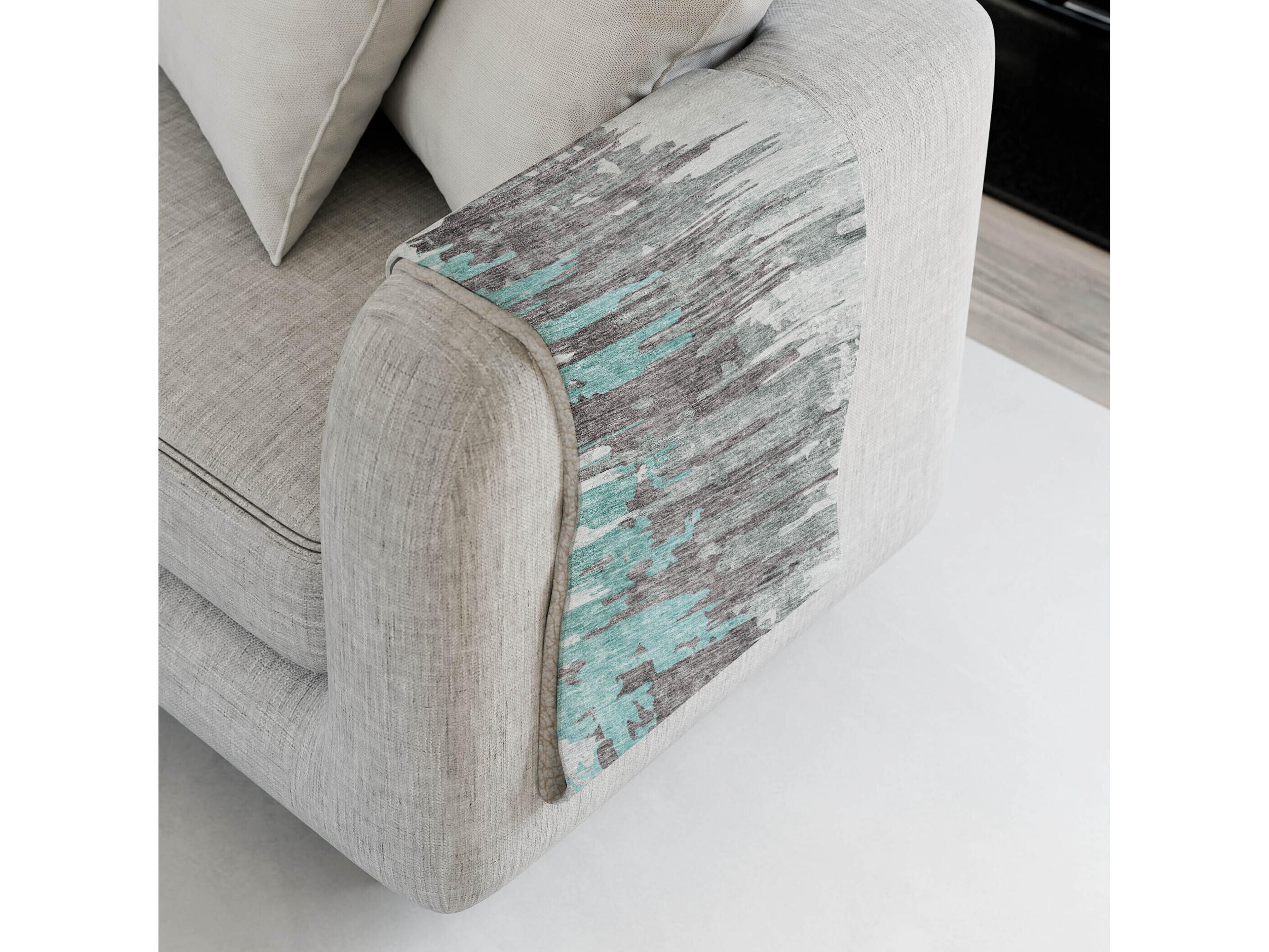 Dalyn Sherpa Teal Polyester Throw