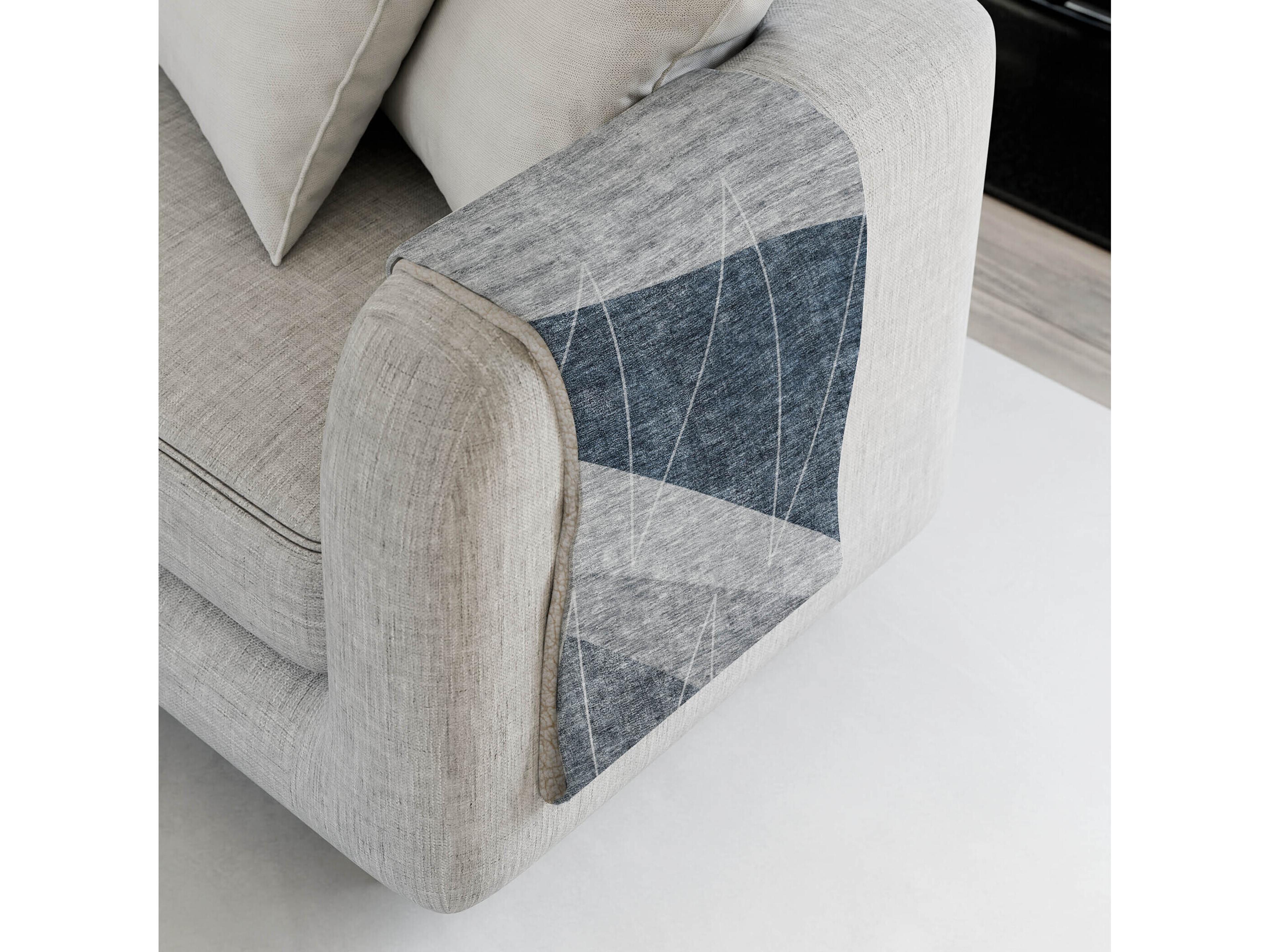 Dalyn Sherpa Gray Polyester Throw