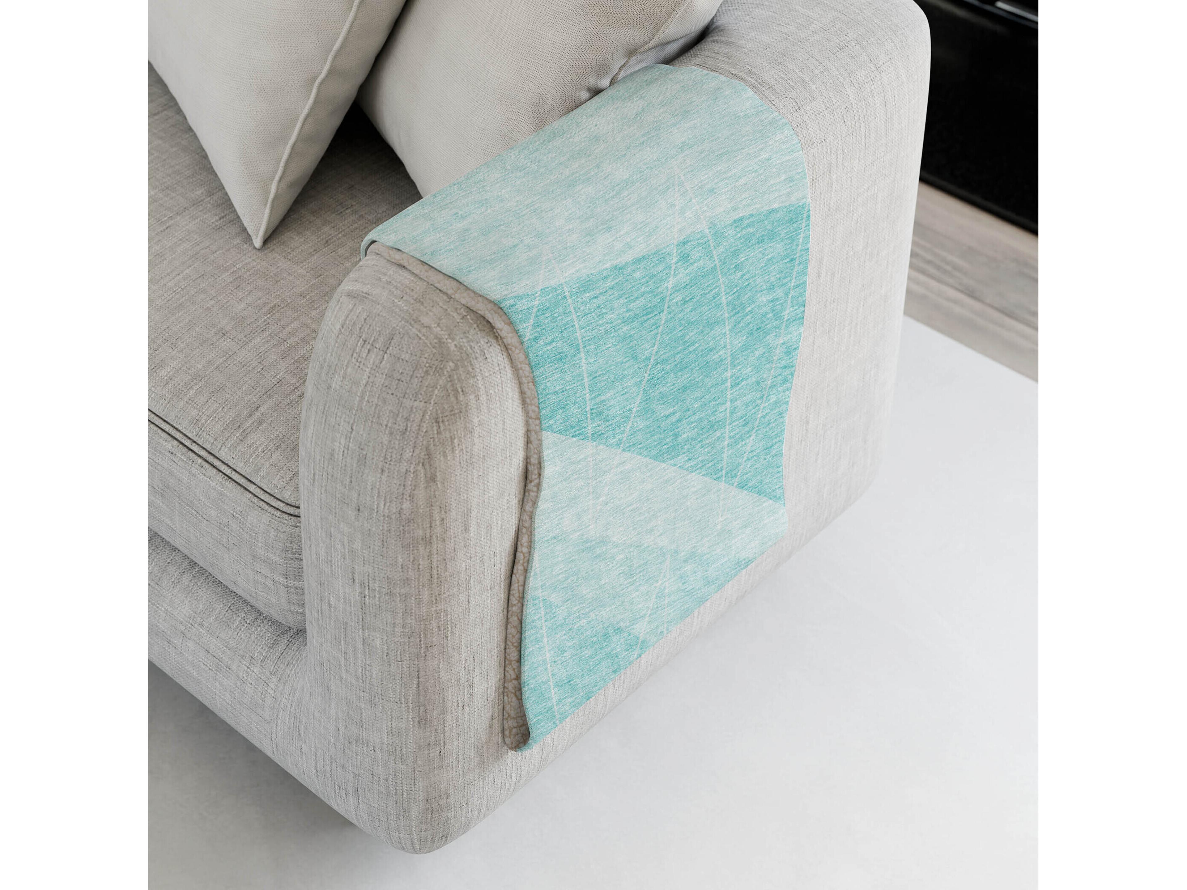 Dalyn Sherpa Teal Polyester Throw