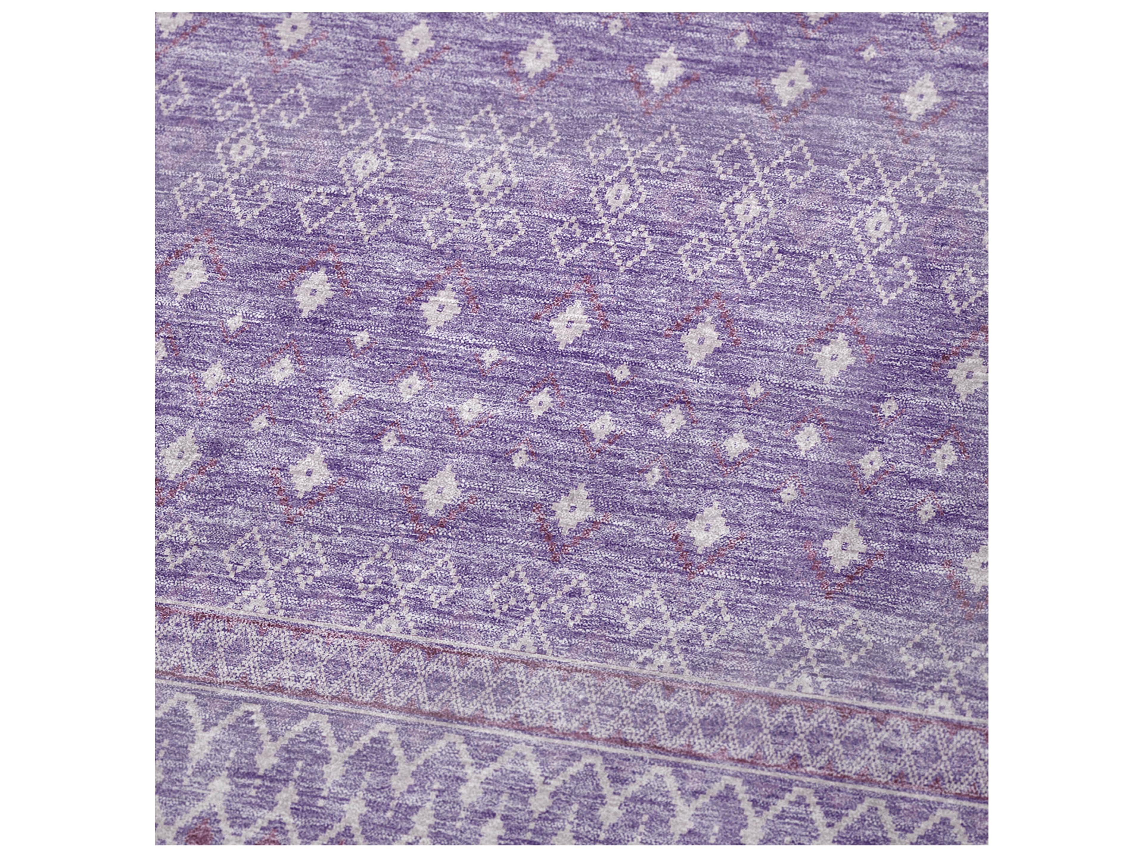 Dalyn Sherpa Purple Polyester Throw