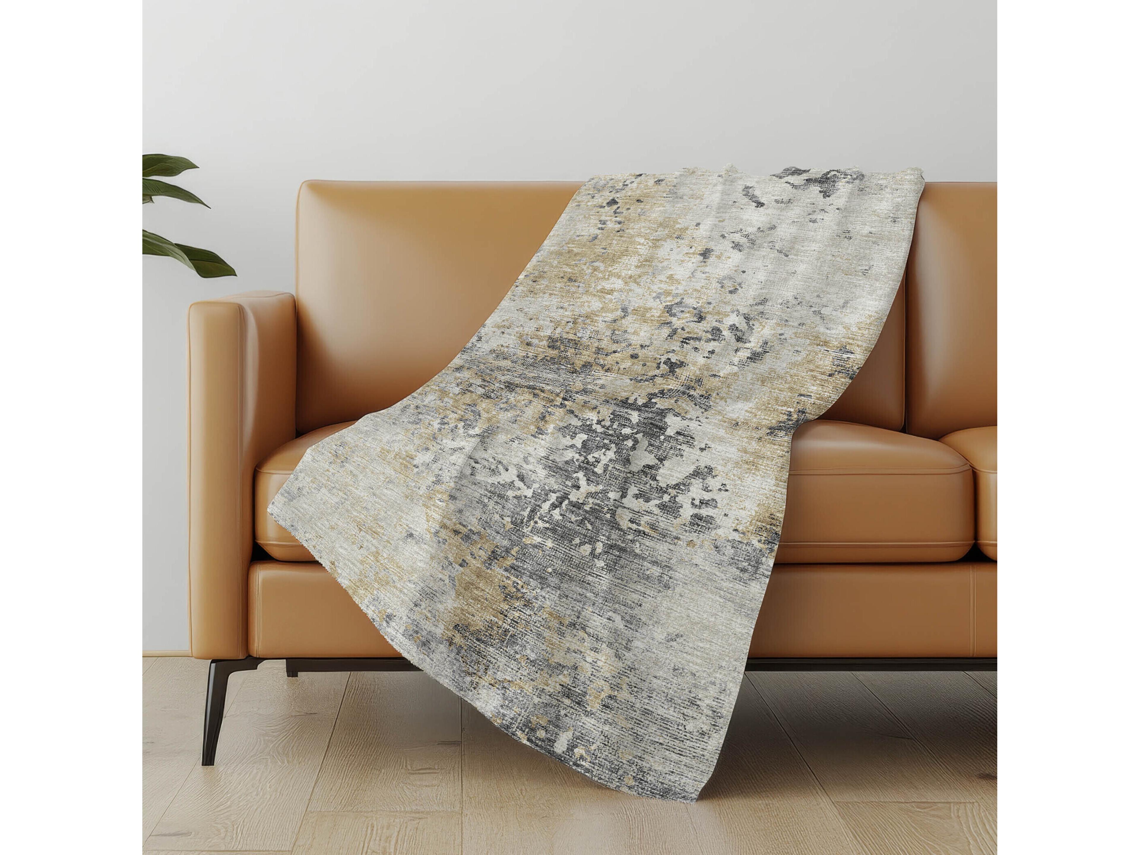 Dalyn Sherpa Beige Polyester Throw