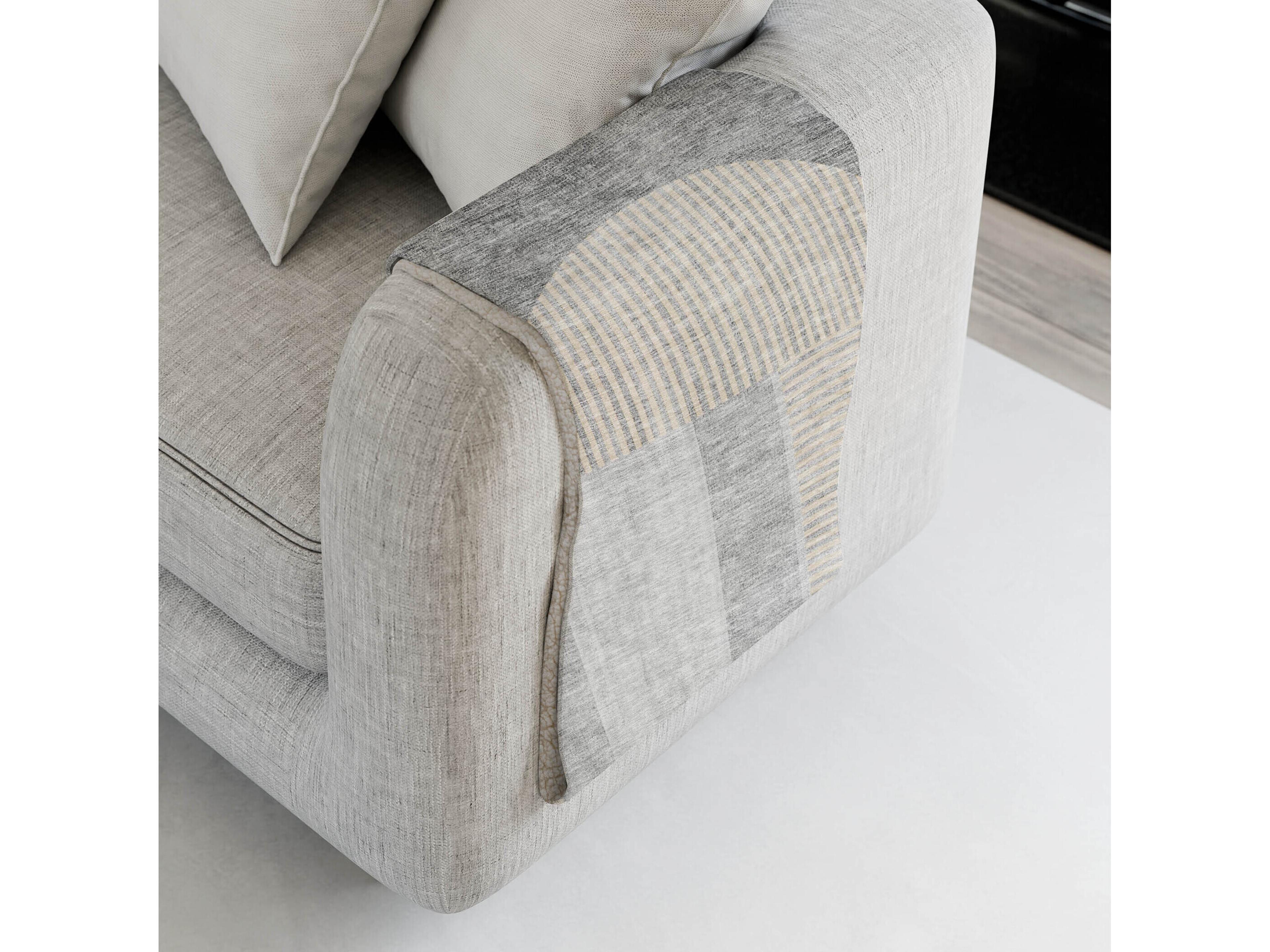 Dalyn Sherpa Gray Polyester Throw