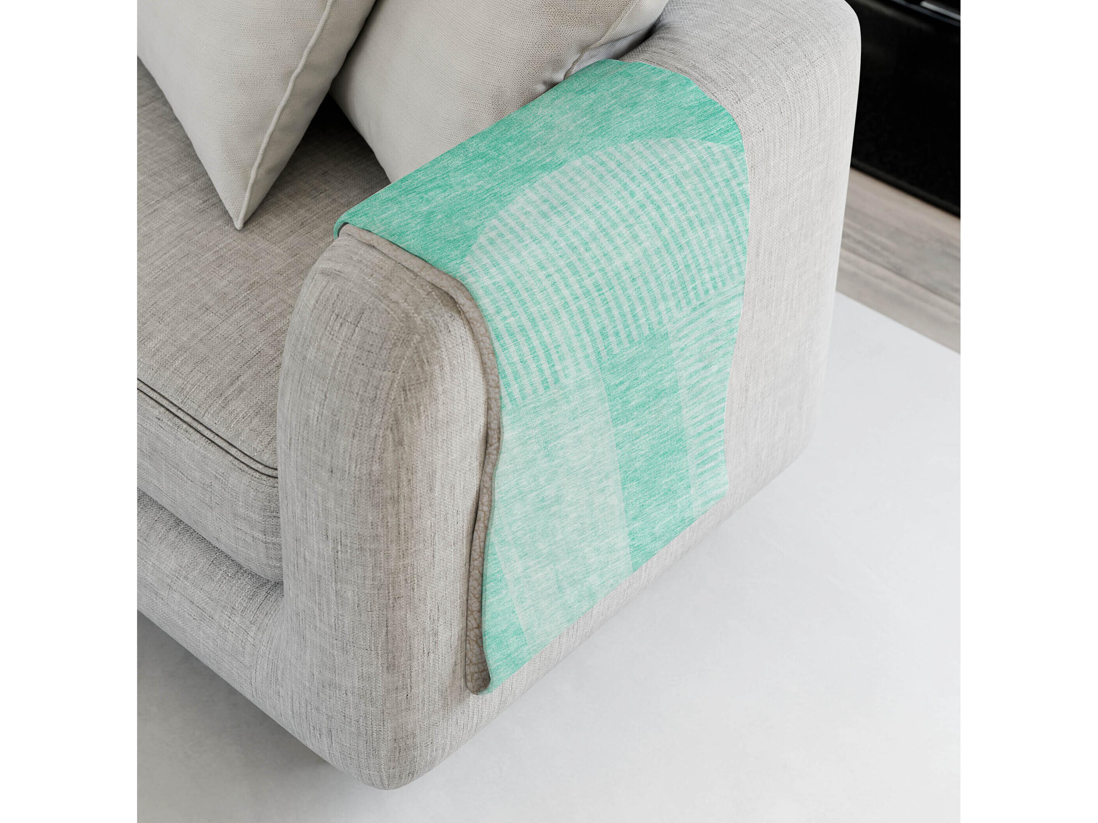 Dalyn Sherpa Teal Polyester Throw