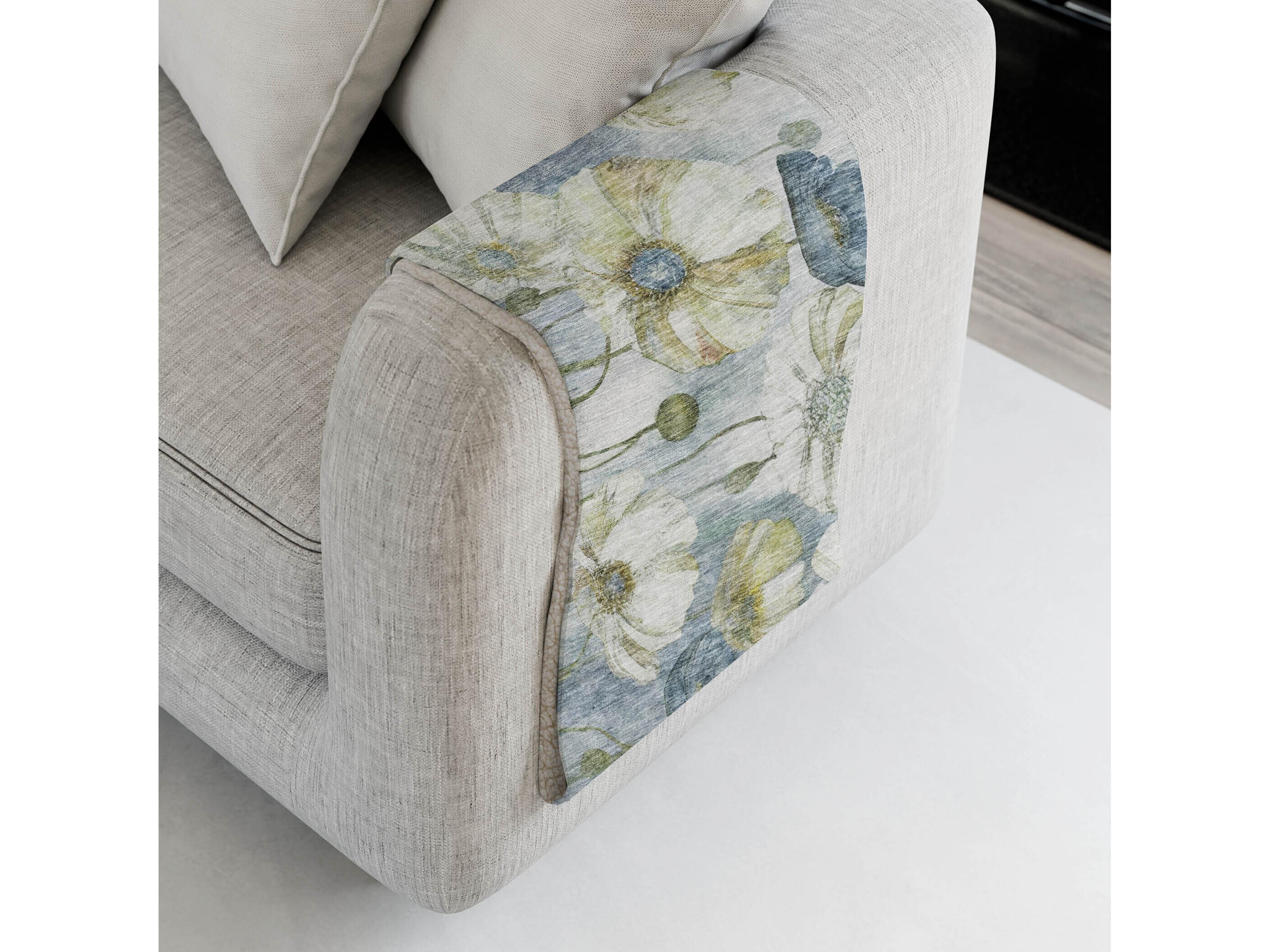 Dalyn Sherpa Blue Polyester Throw