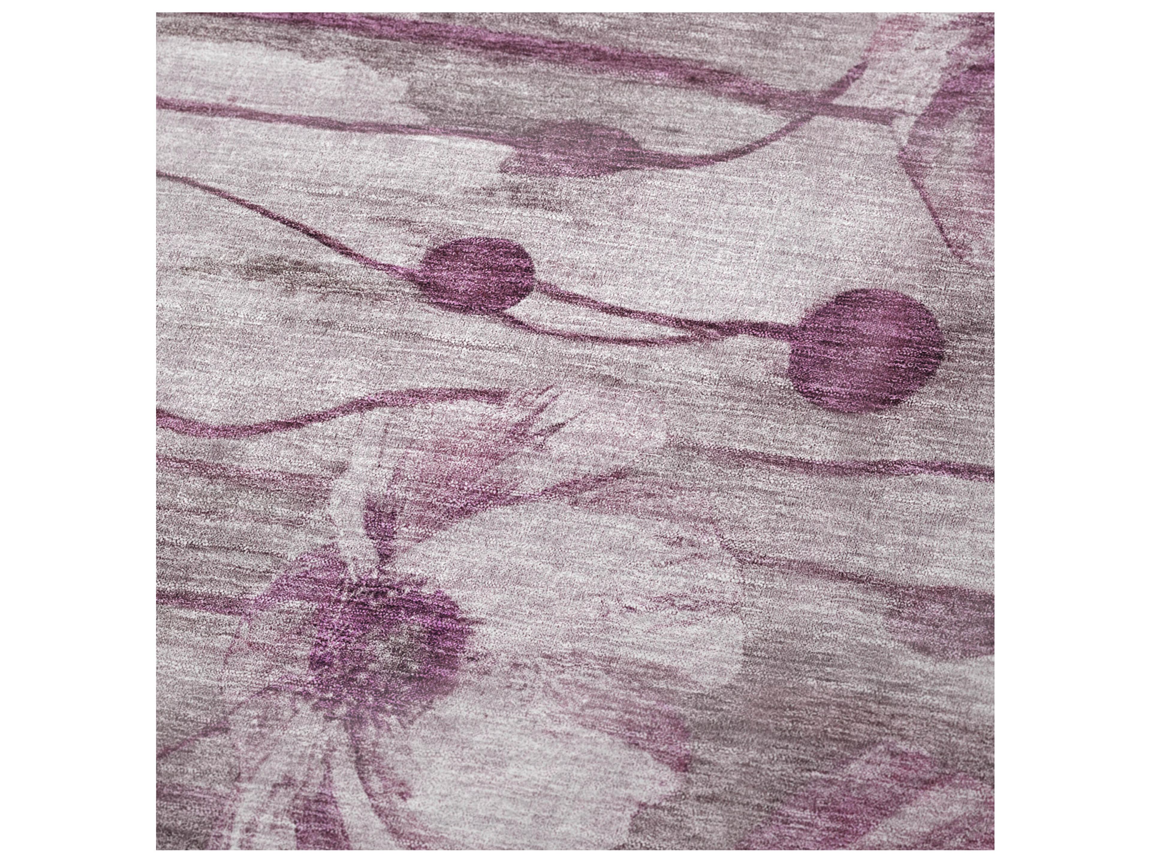 Dalyn Sherpa Purple Polyester Throw