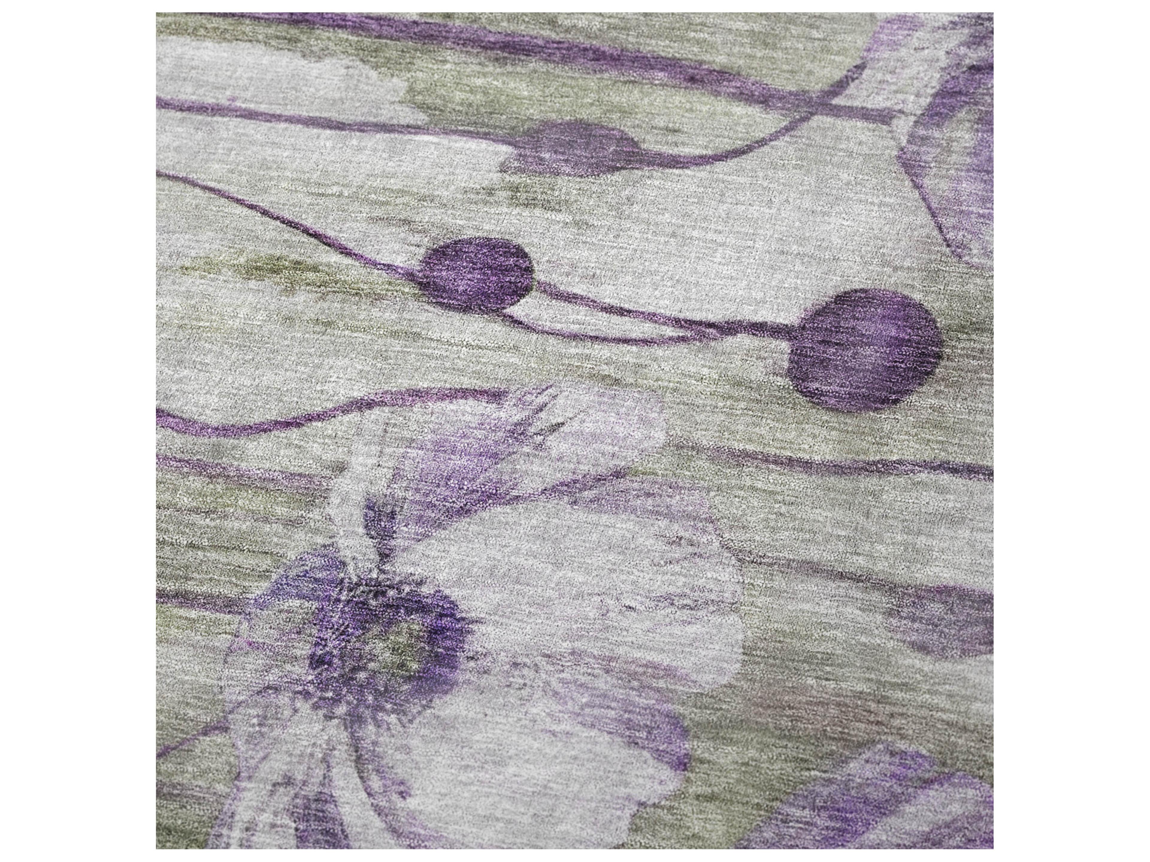 Dalyn Sherpa Purple Polyester Throw